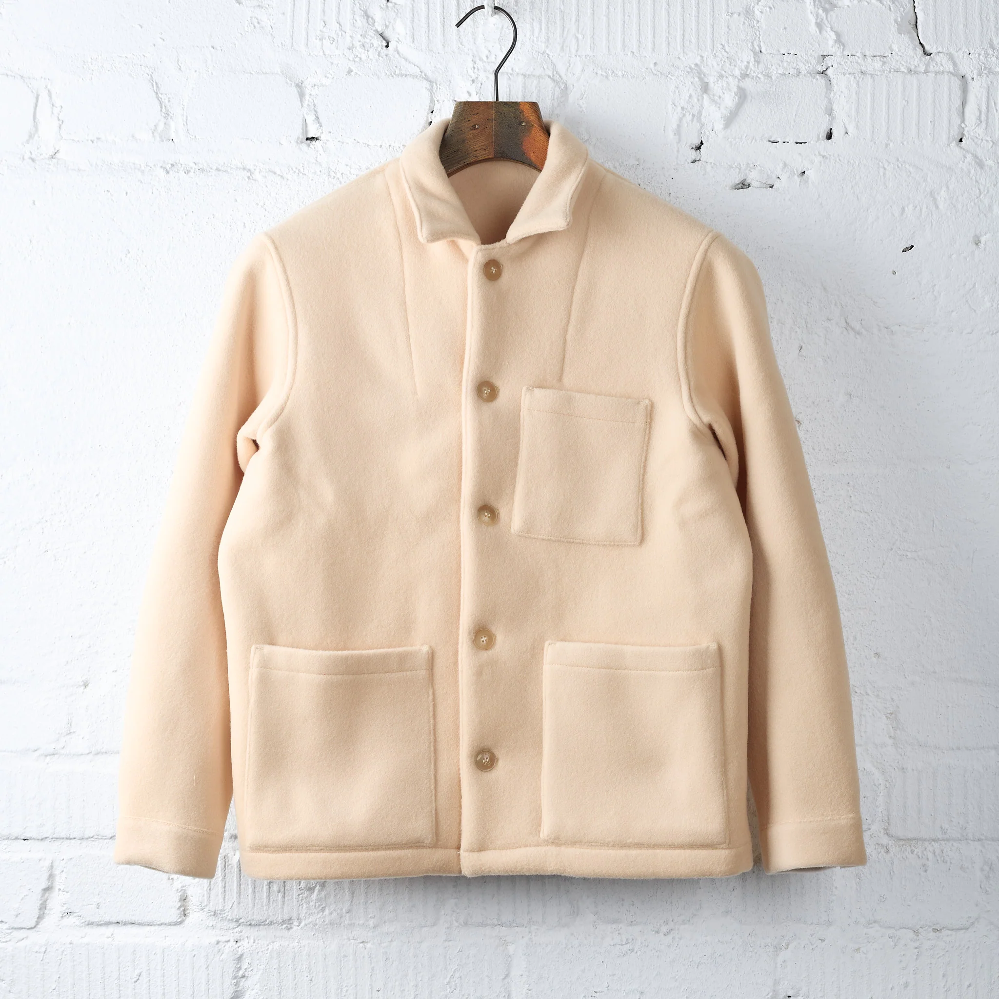 fortela x stuf|f | tristan-ma638 wool jacket 10th anniversary edition - cream