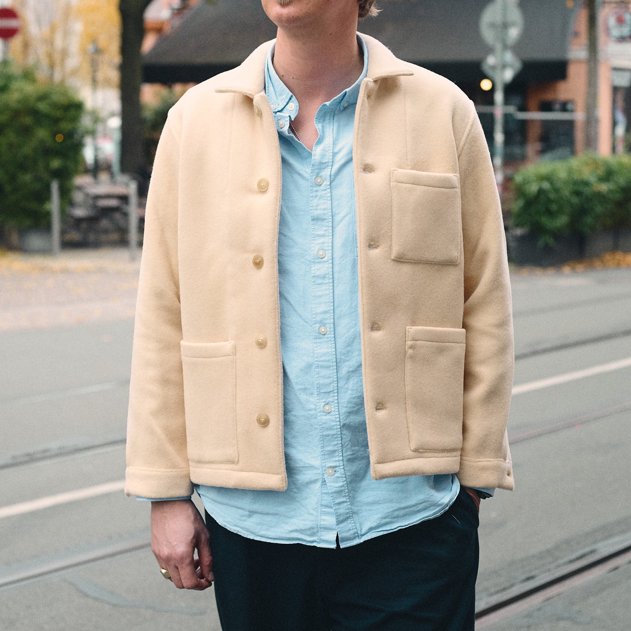 fortela x stuf|f | tristan-ma638 wool jacket 10th anniversary edition - cream - Image 2