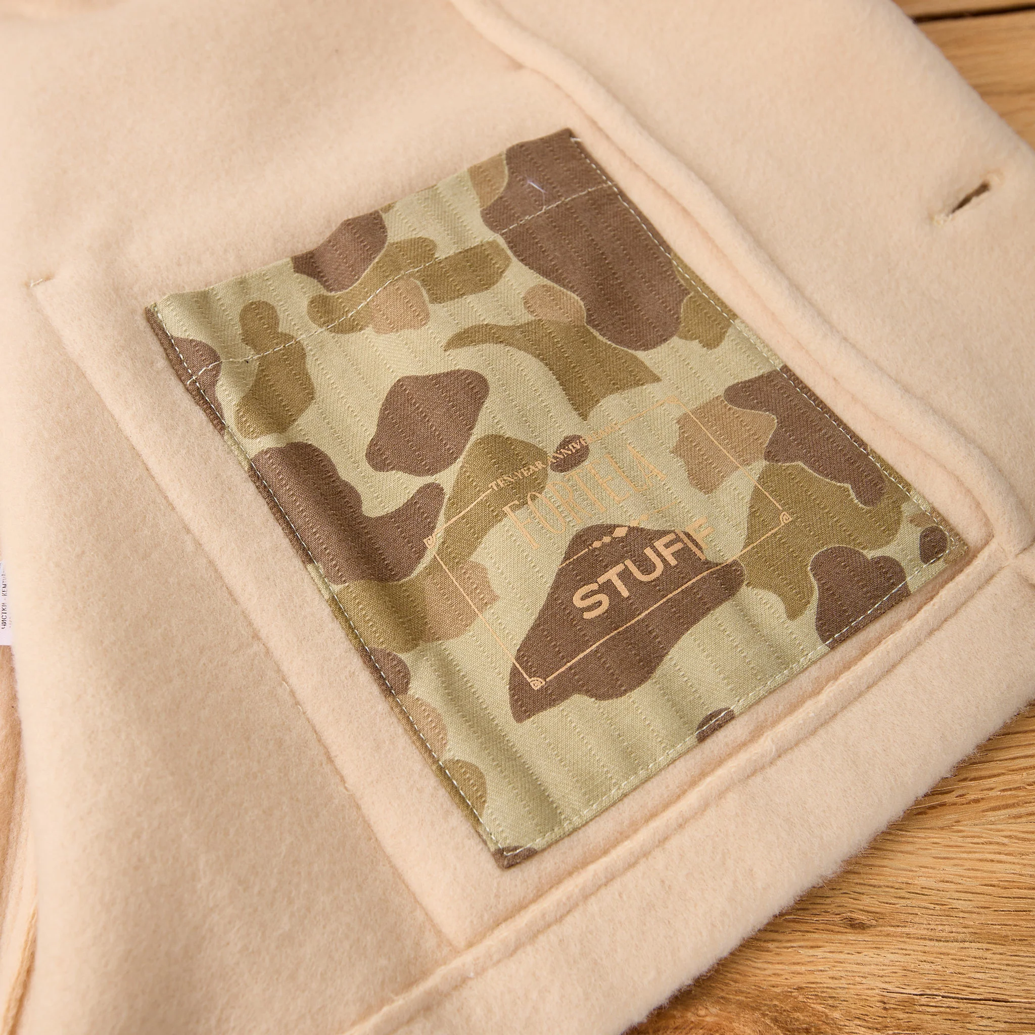 fortela x stuf|f | tristan-ma638 wool jacket 10th anniversary edition - cream - Image 5