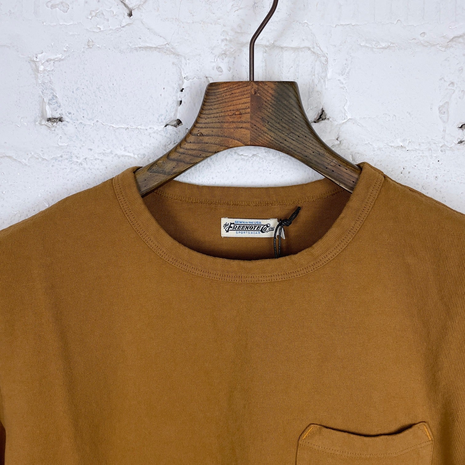 freenote cloth | 13 ounce pocket t-shirt tobacco - Image 2