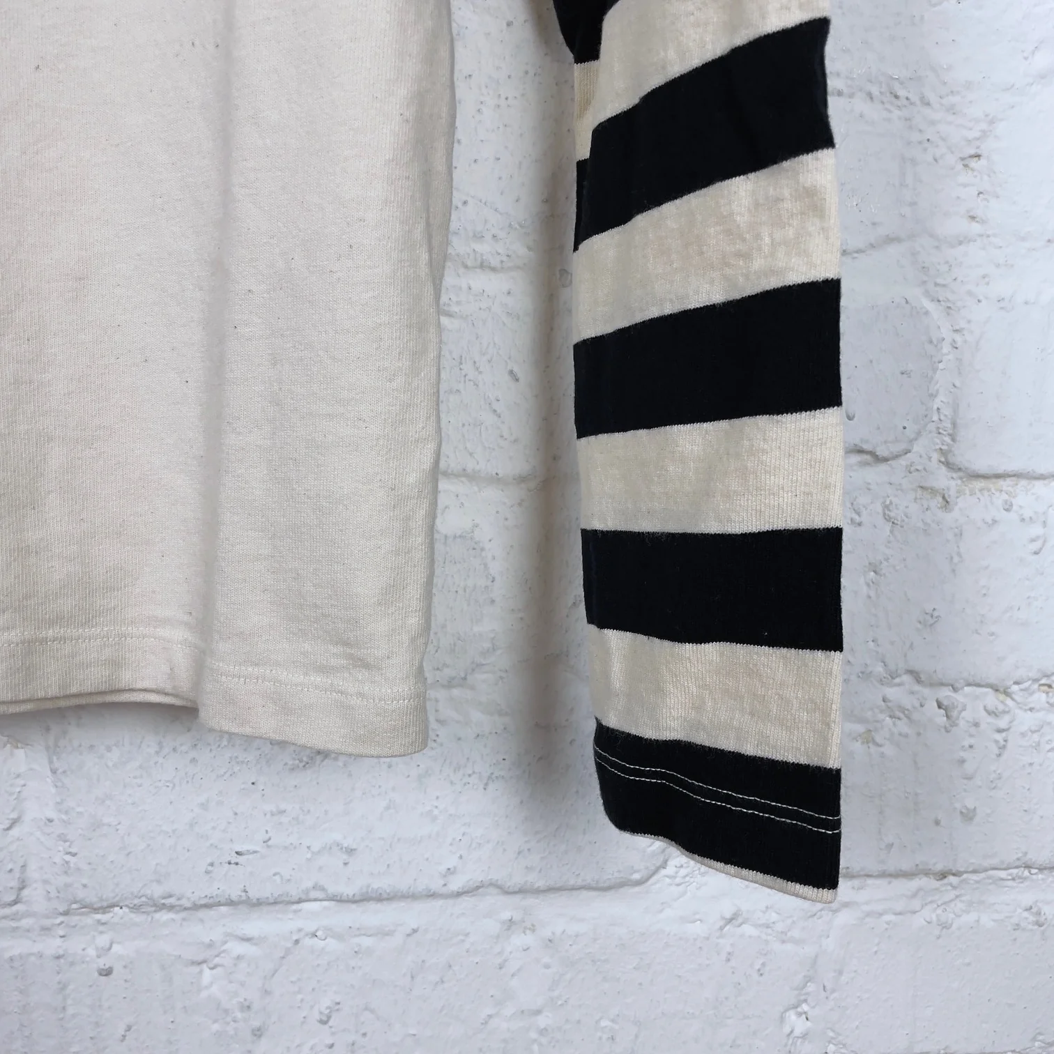 freenote cloth | 13 ounce shifter tee l-s natural combo - Image 3