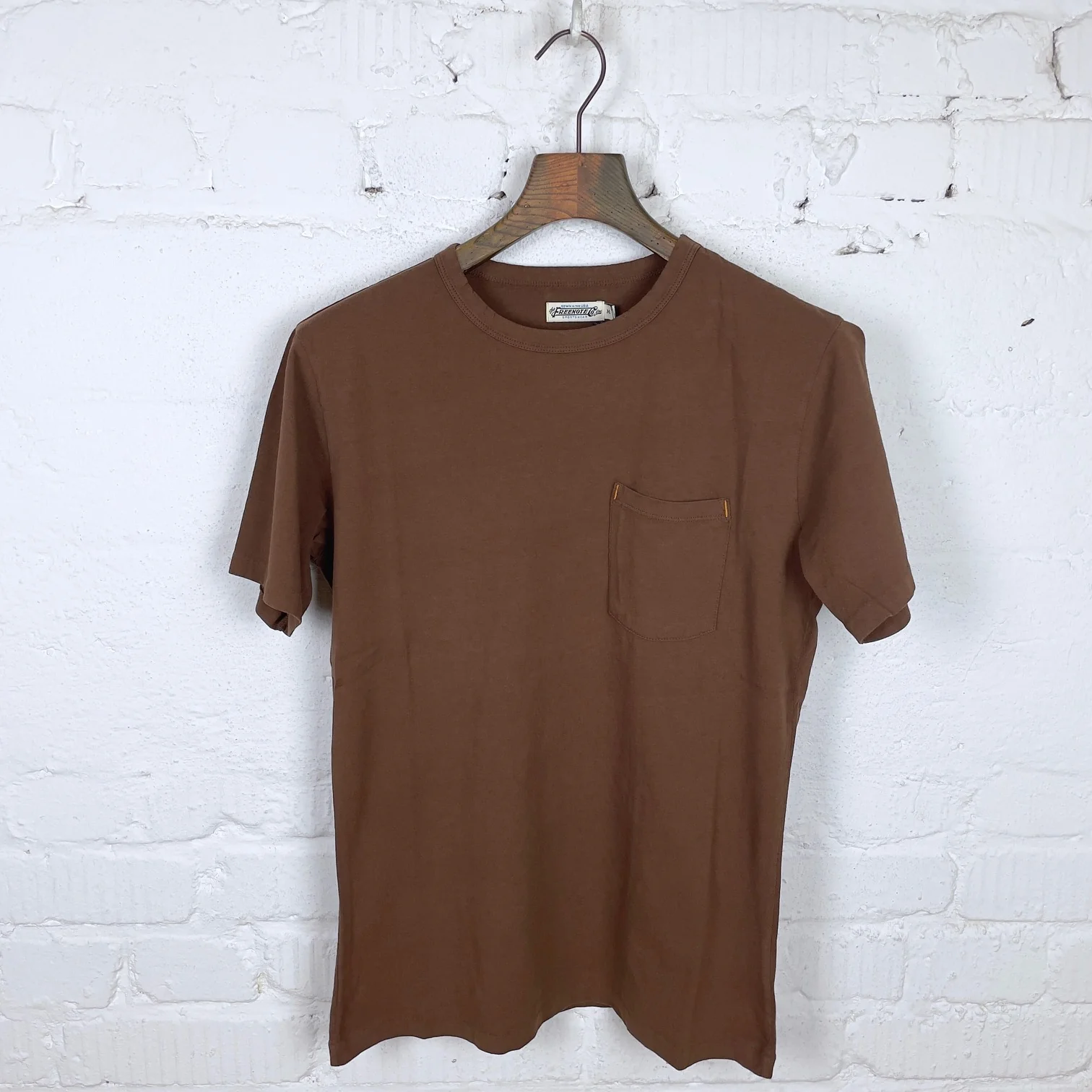 freenote cloth | 9 ounce pocket t-shirt chocolate