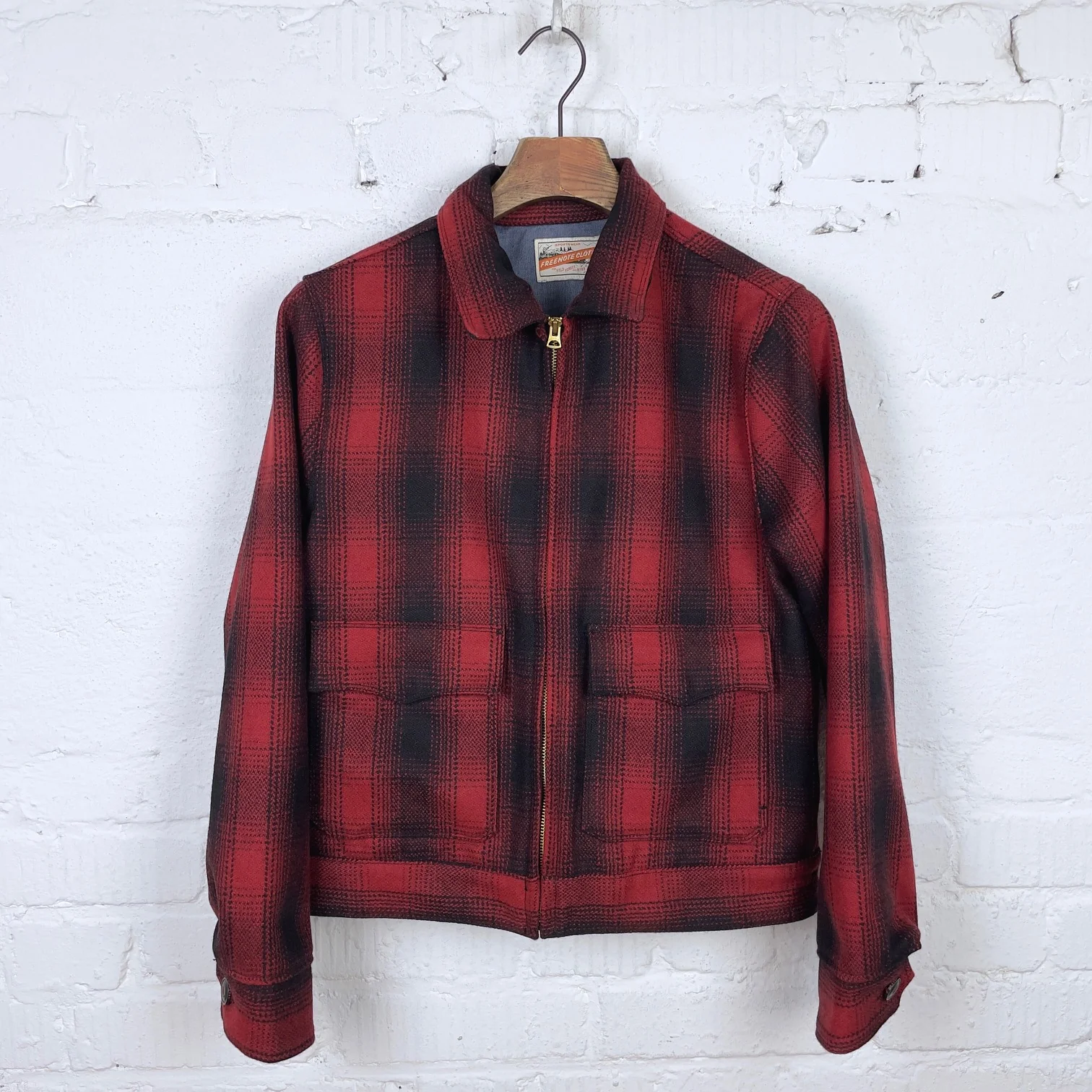 freenote cloth | alcorn wool red plaid jacket