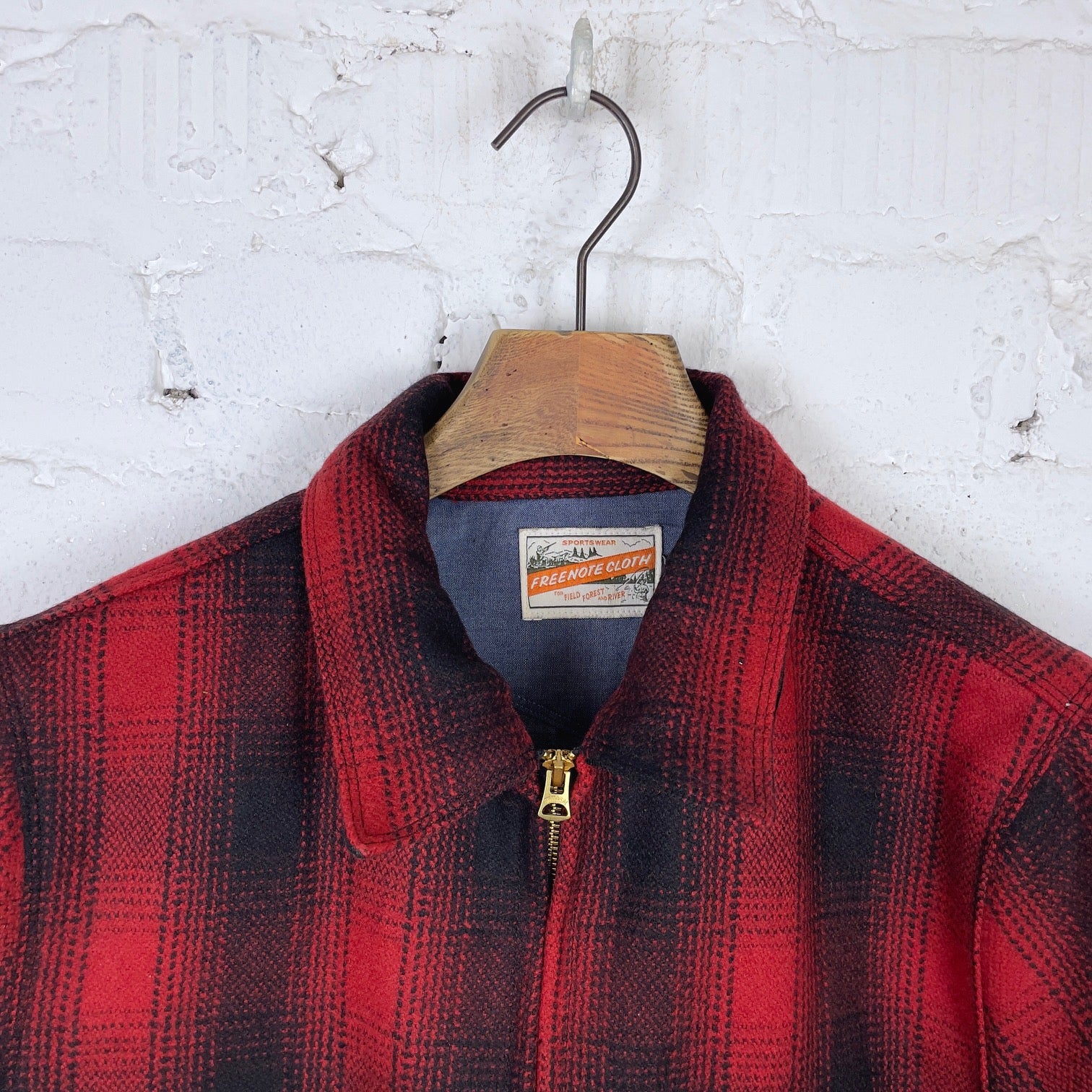 freenote cloth | alcorn wool red plaid jacket - Image 3
