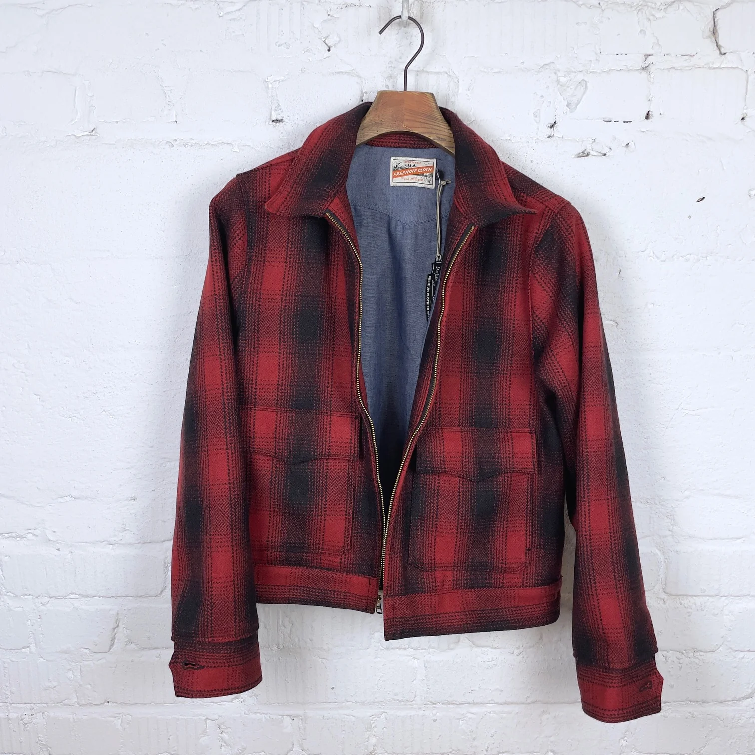freenote cloth | alcorn wool red plaid jacket - Image 4