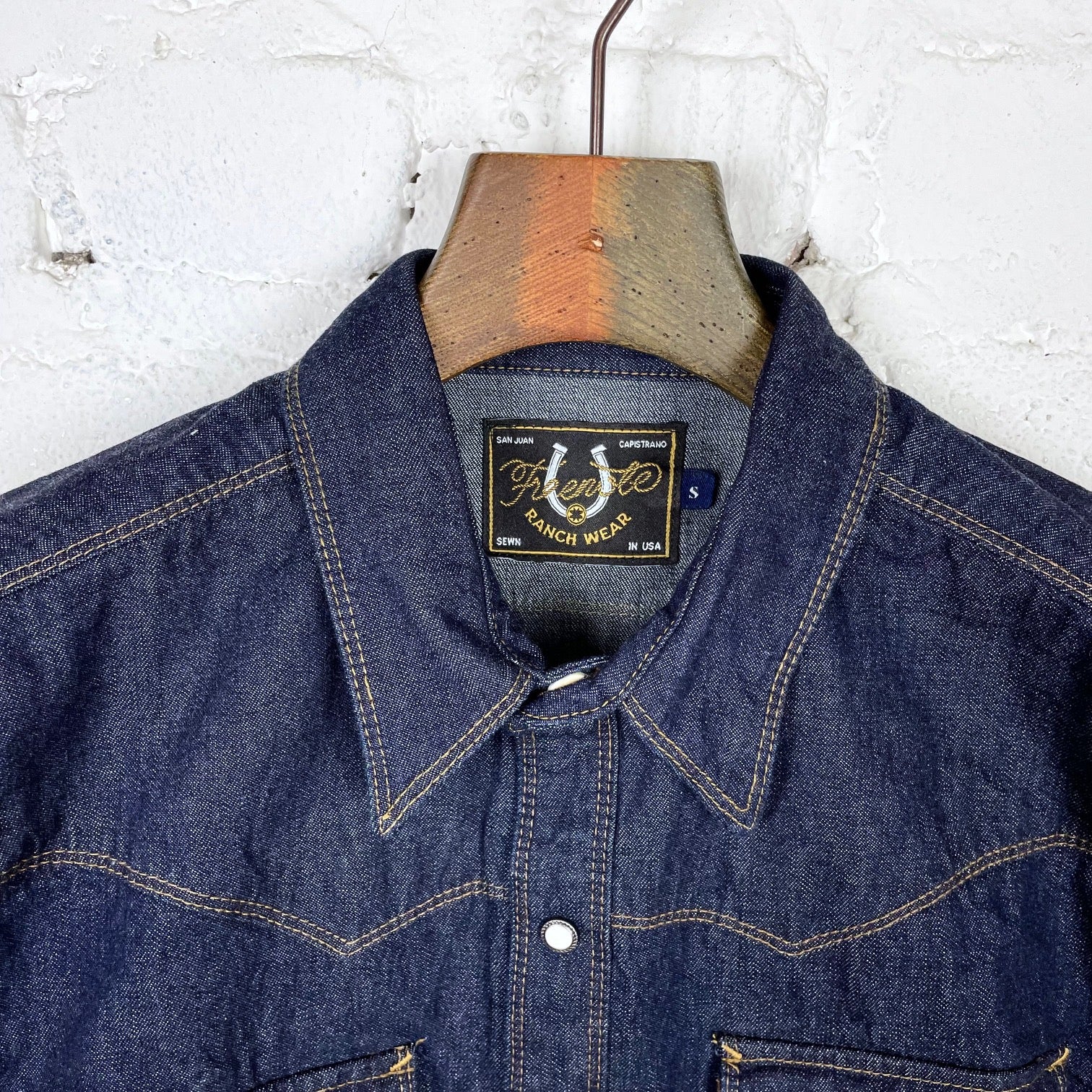 freenote cloth | calico shirt 9oz indigo - Image 4