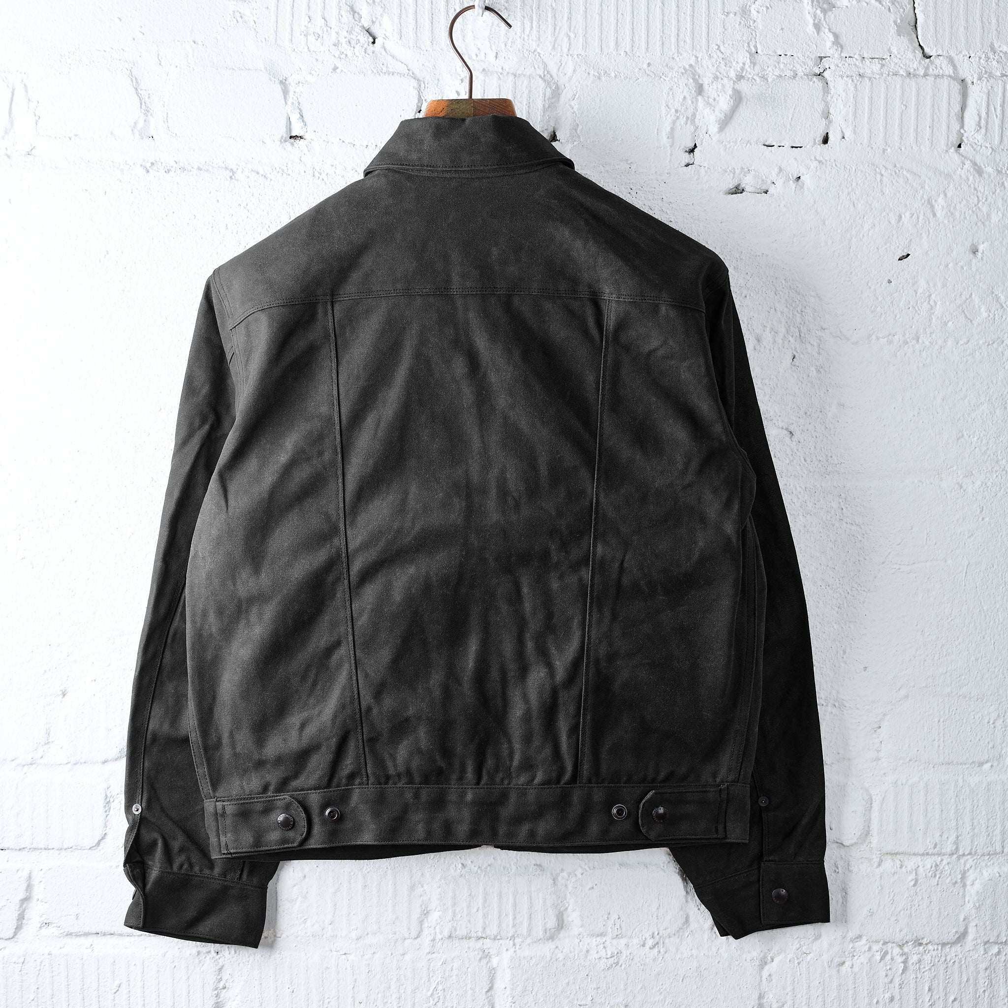 freenote cloth | faro jacket heavy waxed canvas - black - Image 2
