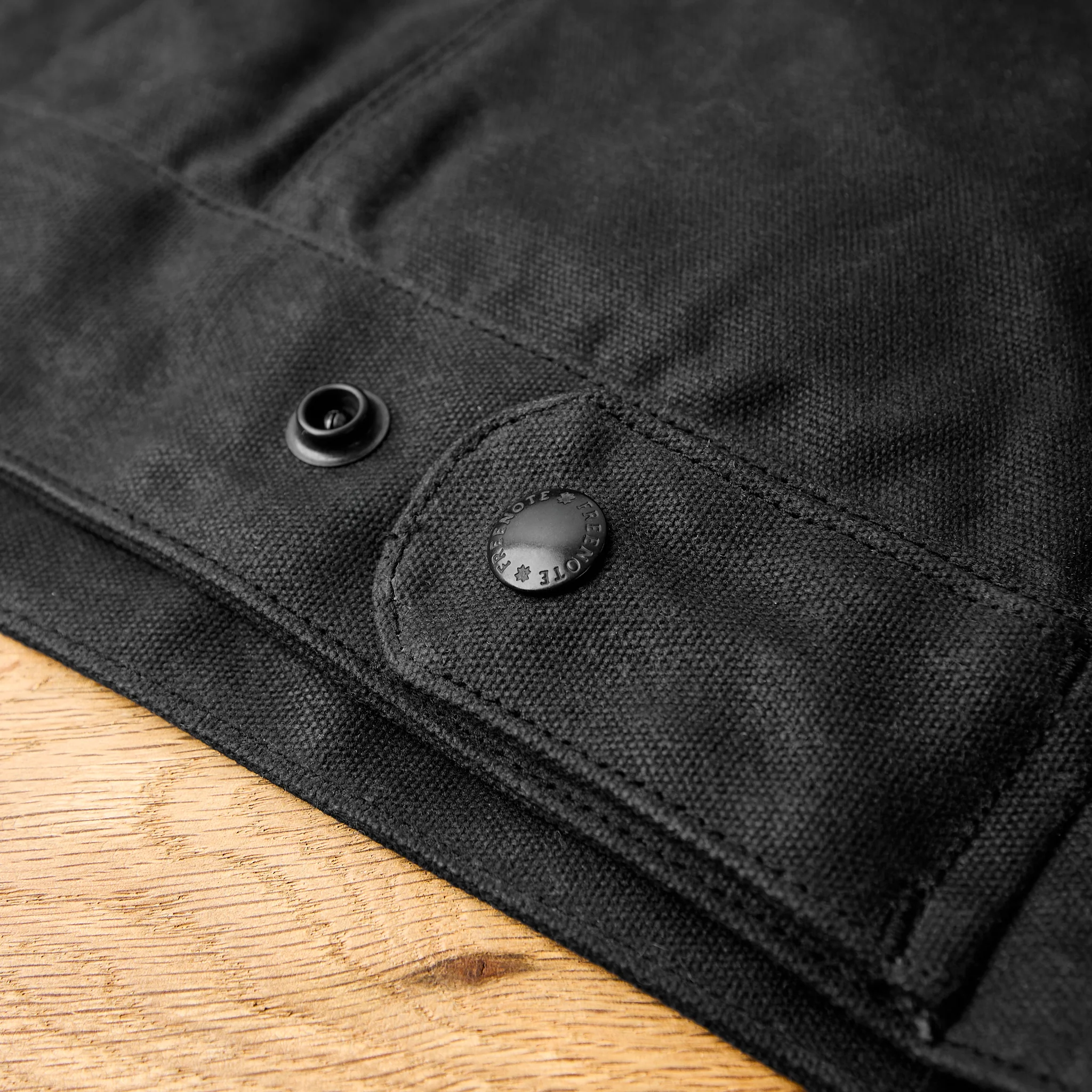 freenote cloth | faro jacket heavy waxed canvas - black - Image 6