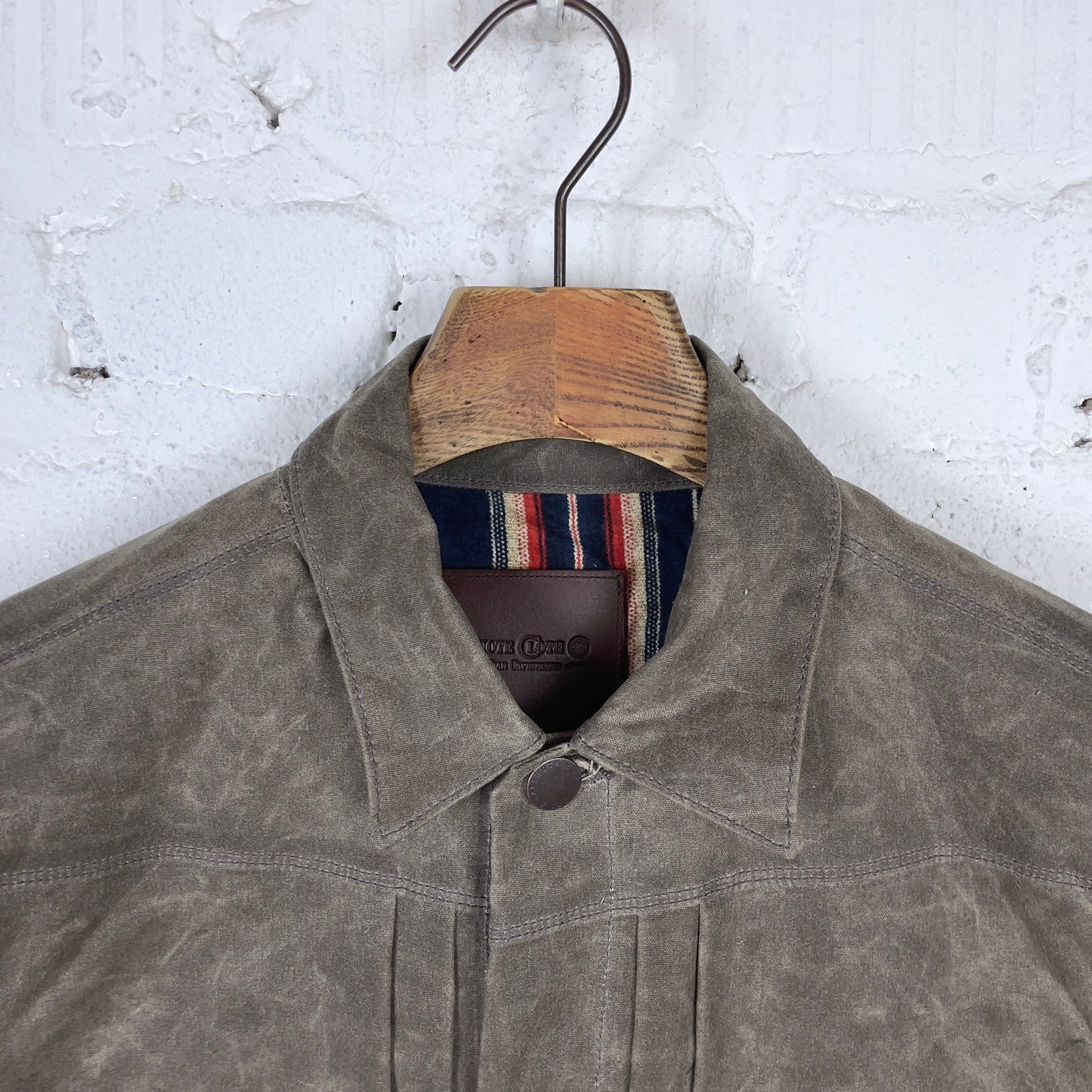 freenote cloth | riders jacket waxed canvas oak - Image 5