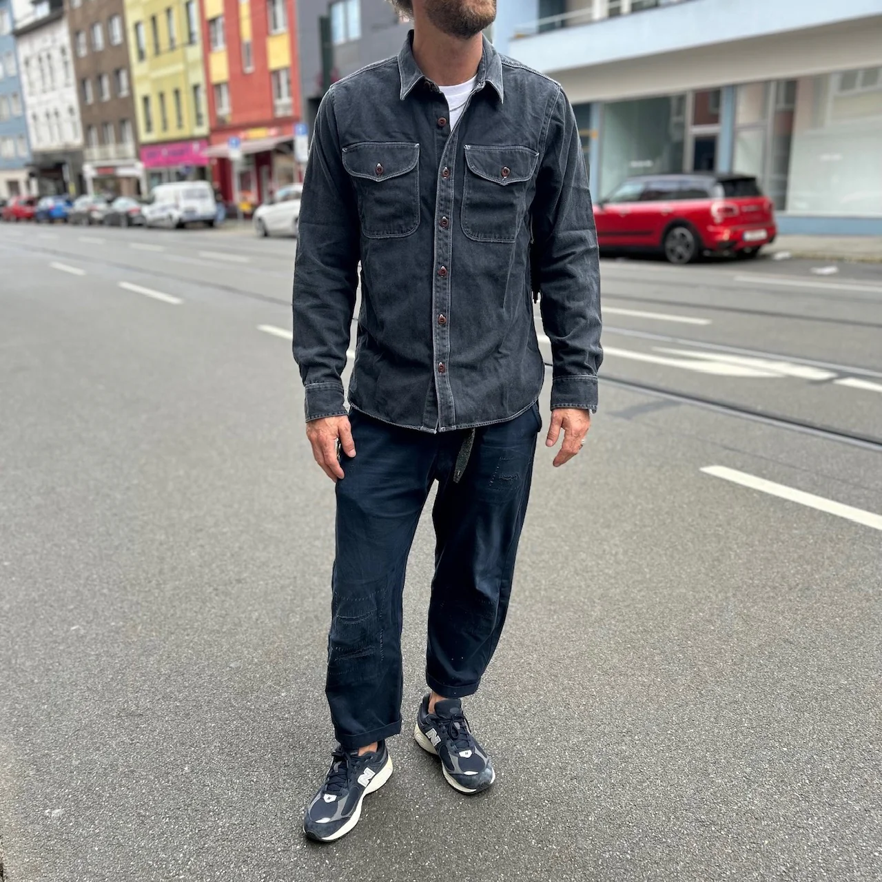 freenote cloth | utility shirt charcoal - Image 3