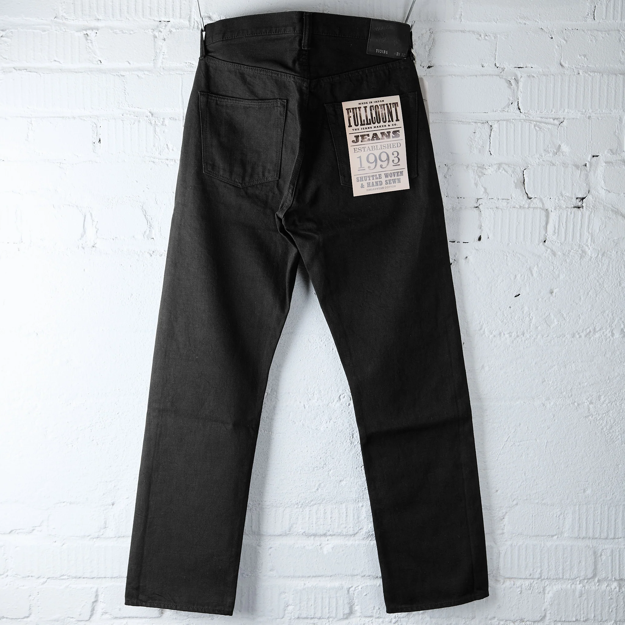 fullcount | 1101bg 13.7oz straight jeans - black/gray - Image 3