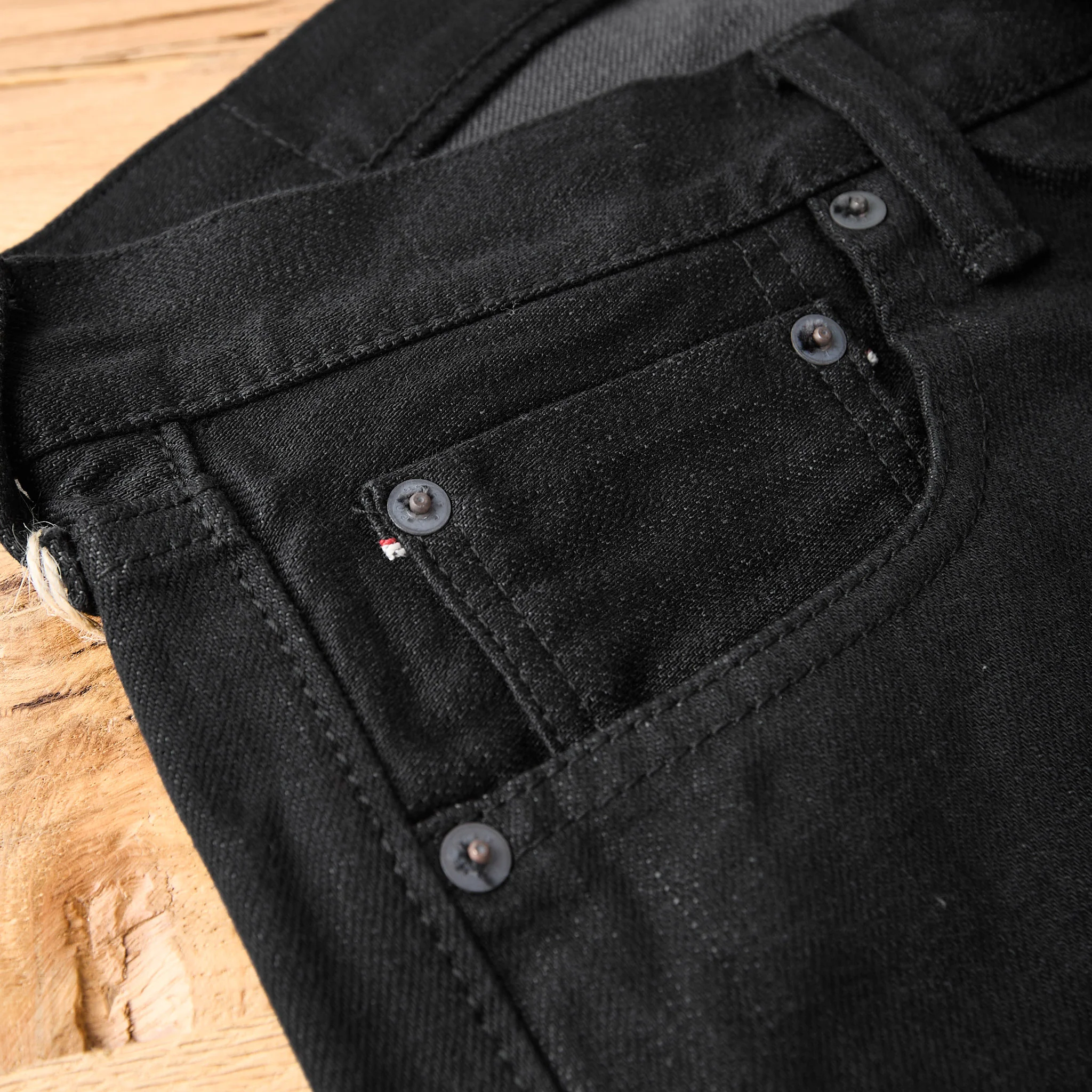 fullcount | 1101bg 13.7oz straight jeans - black/gray - Image 5