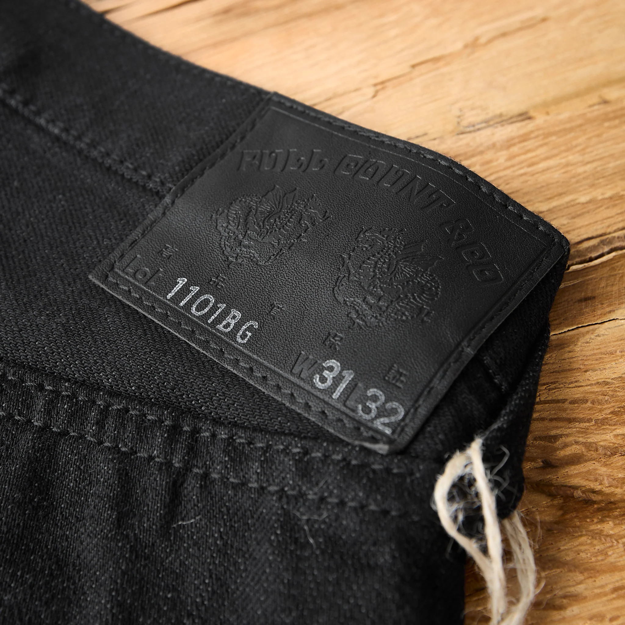 fullcount | 1101bg 13.7oz straight jeans - black/gray - Image 6