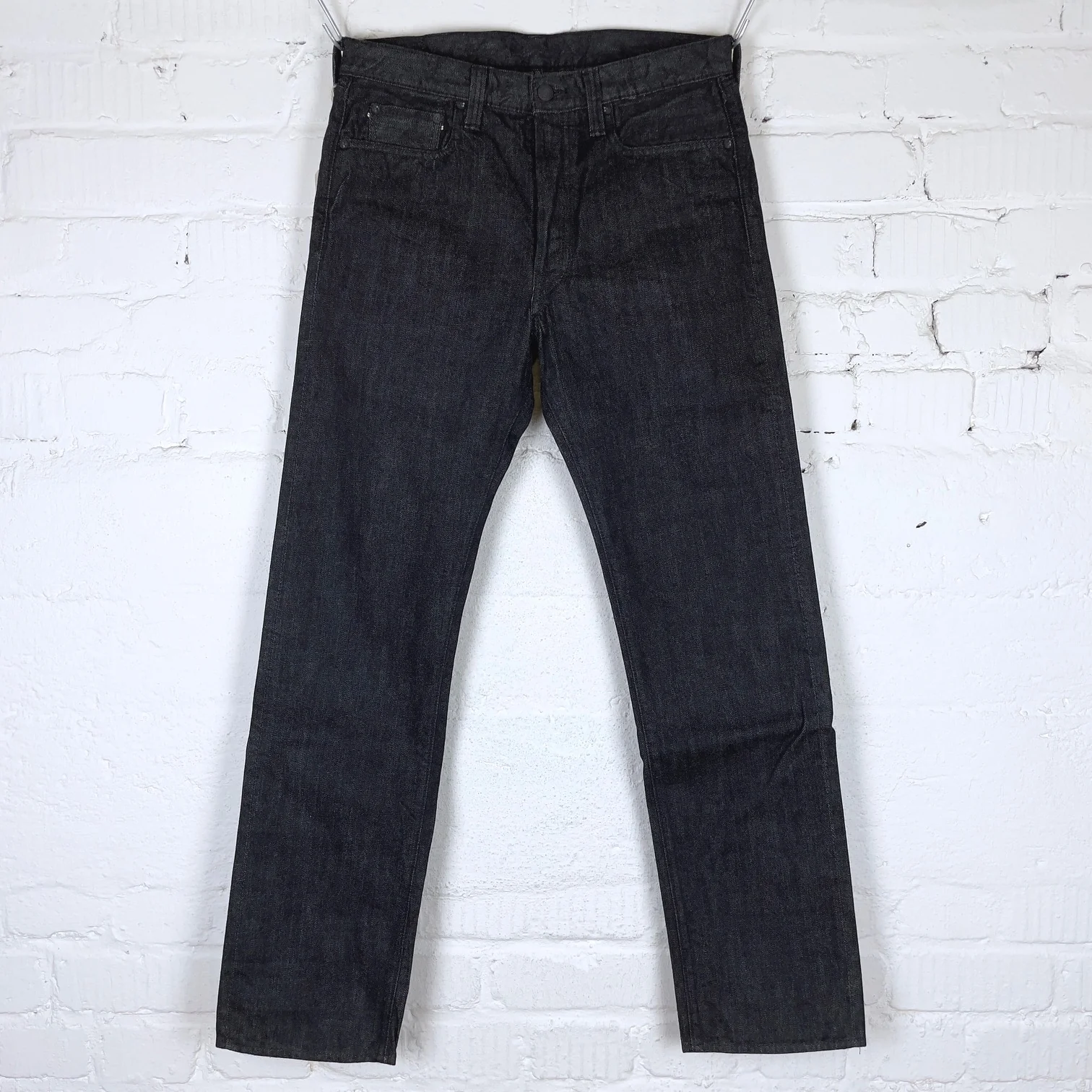 fullcount | 1108bk slim straight black selvedge denim