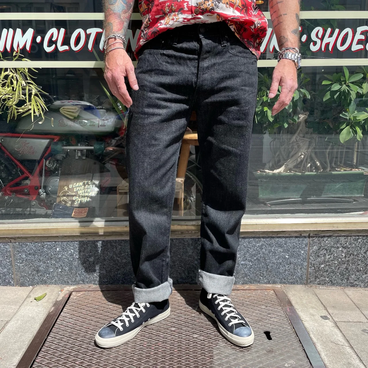fullcount | 1108bk slim straight black selvedge denim - Image 2