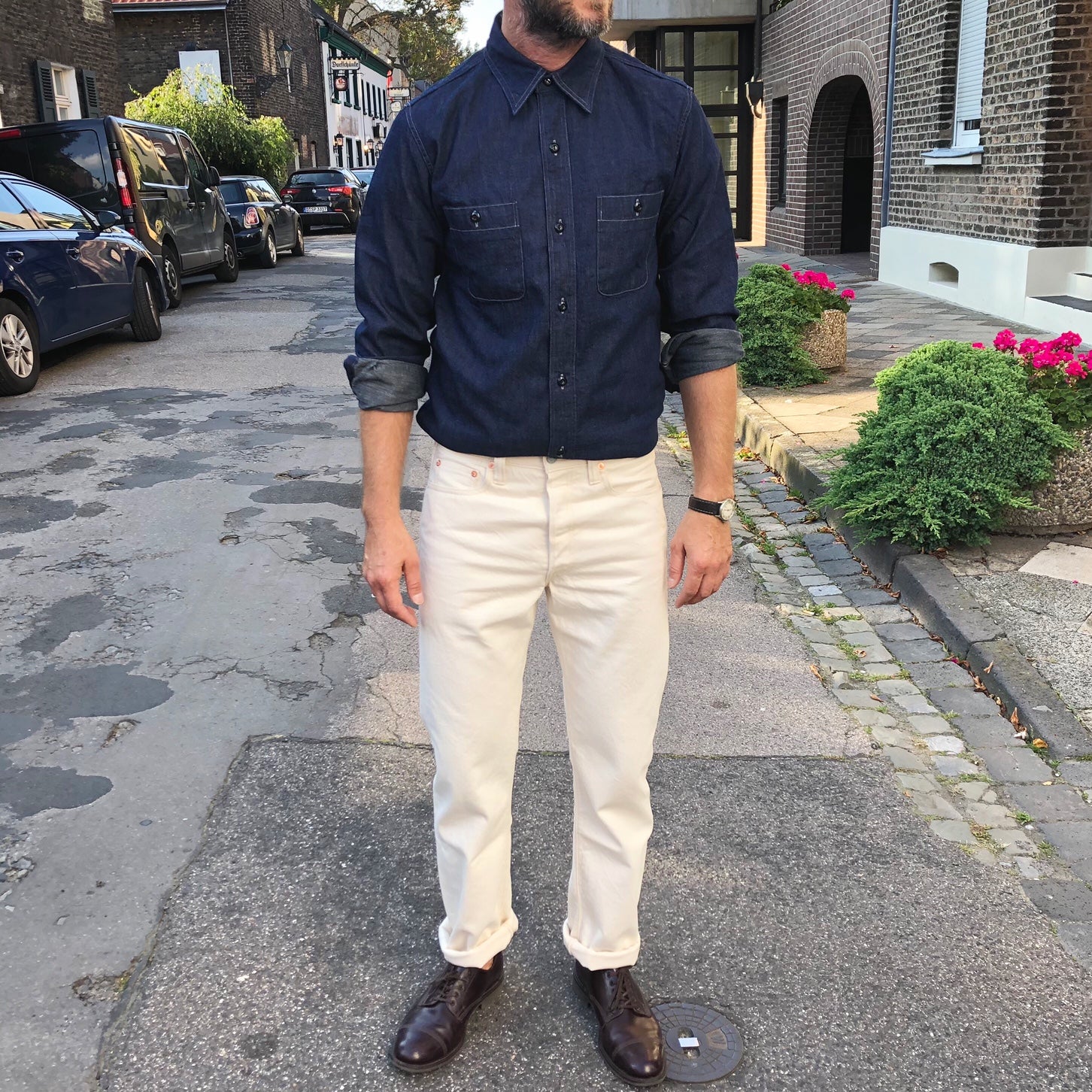fullcount | 1108ec ecru selvedge slim straight denim - Image 2