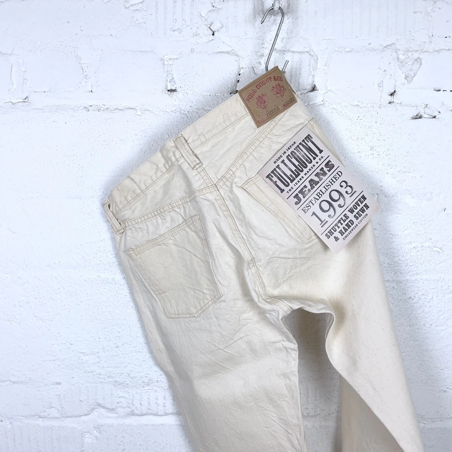 fullcount | 1108ec ecru selvedge slim straight denim - Image 4