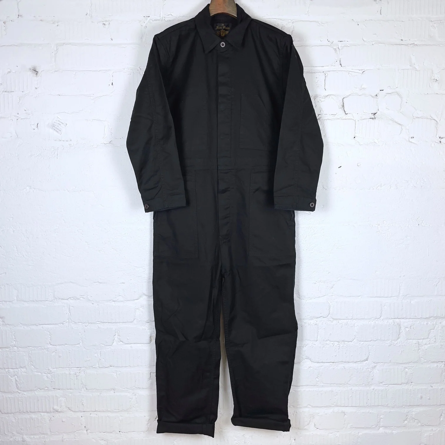 fullcount | 1132-2 old serge engineer overalls black