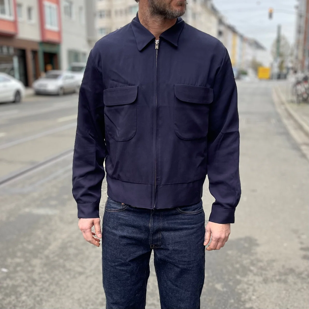 fullcount | 2028p gabardine jacket navy - Image 2