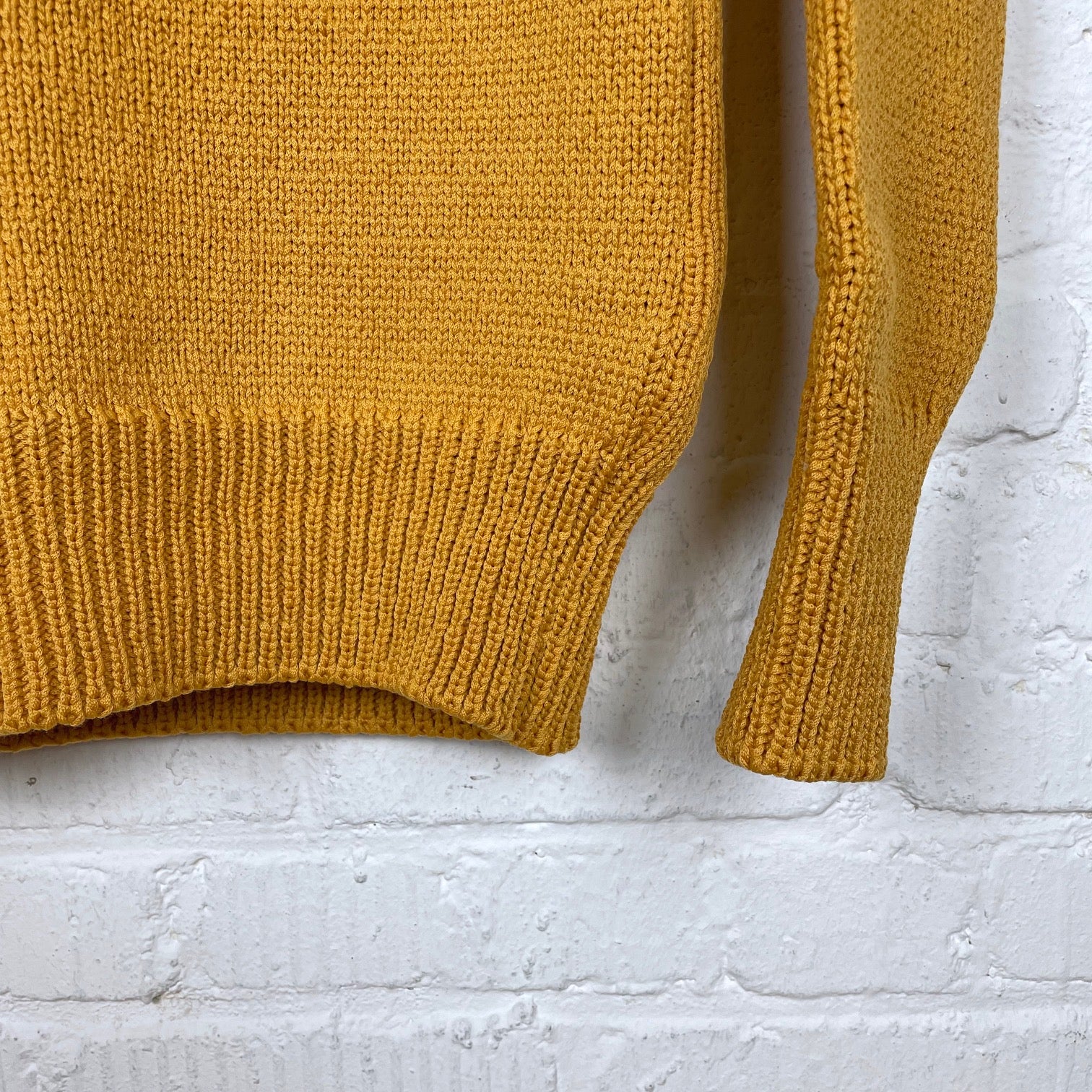 fullcount | 3009 husk wool letterman school sweater (30th anniversary item) mustard - Image 5