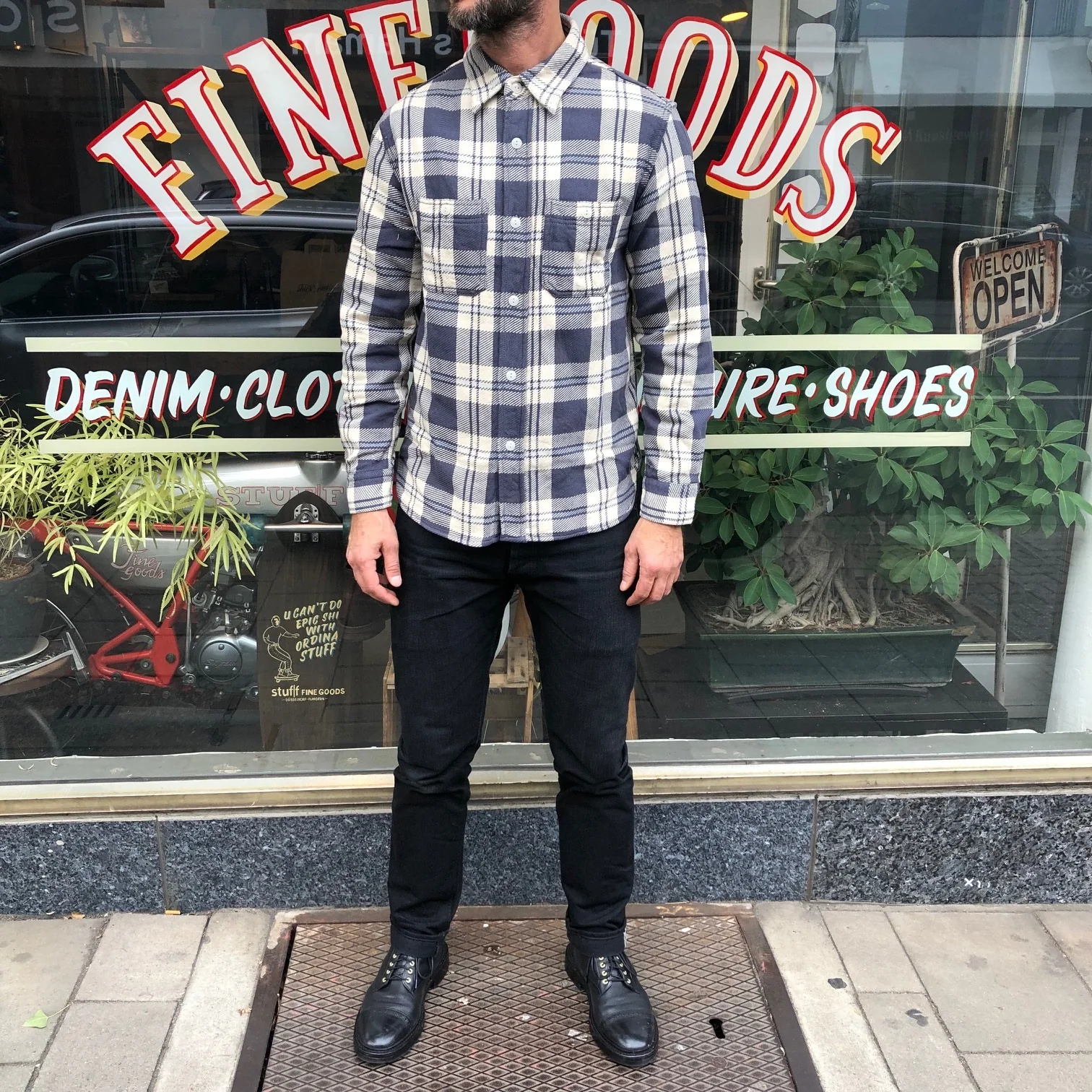 fullcount | 4056 original check cotton flannel shirt “meisner” - Image 3
