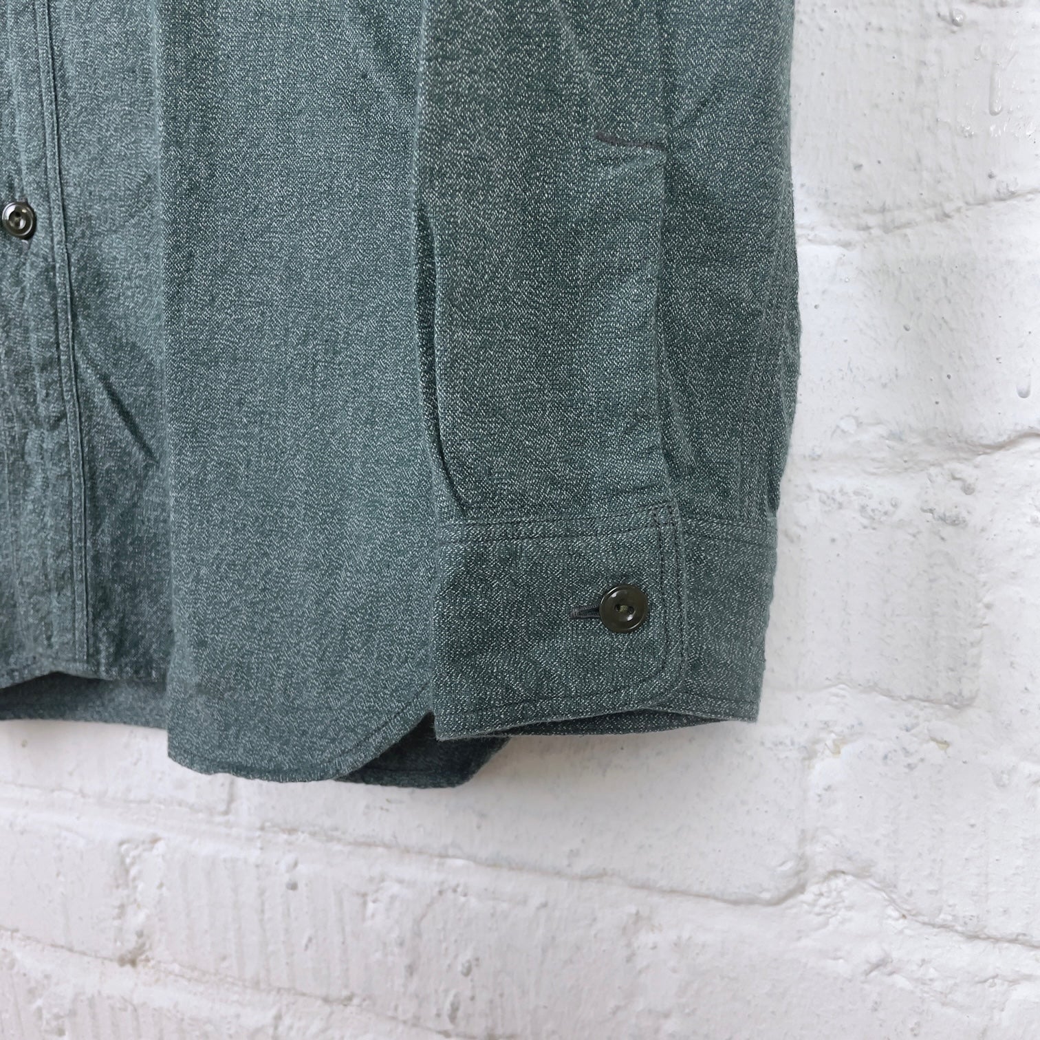 fullcount | 4058 covert chambray work shirt green - Image 5