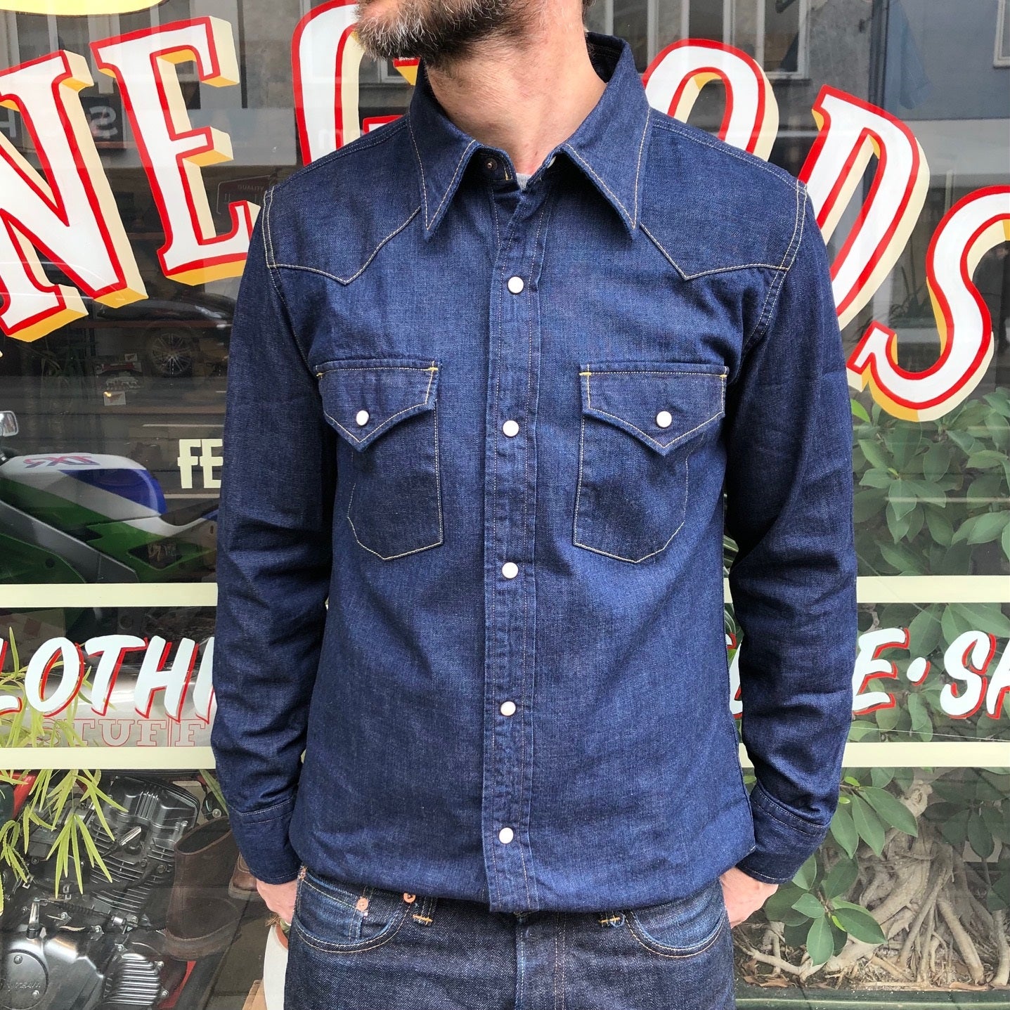 fullcount | 4894 denim western shirt - Image 3