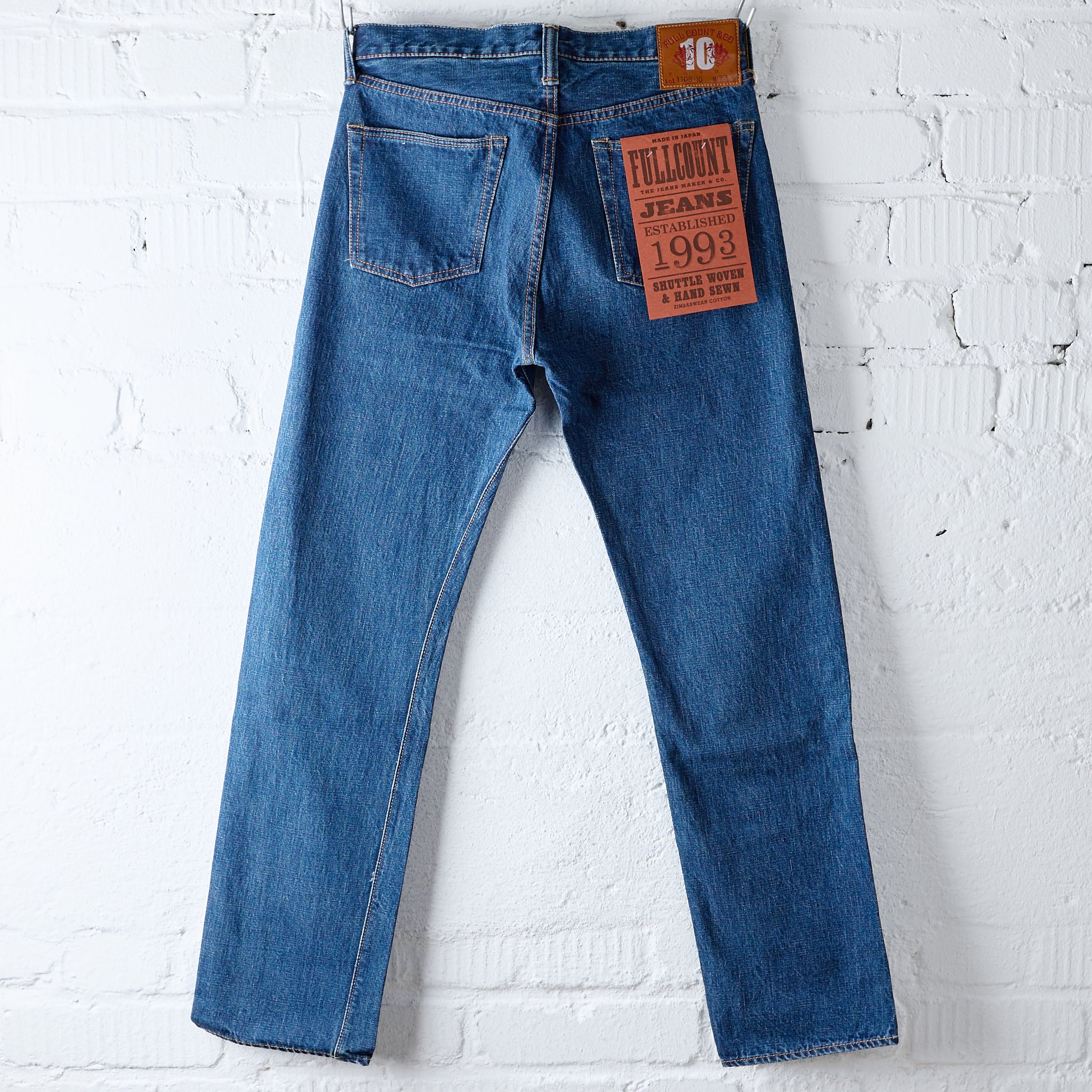fullcount x stuf|f | 1108-10 "10th anniversary" selvedge jeans - stonewash - Image 4