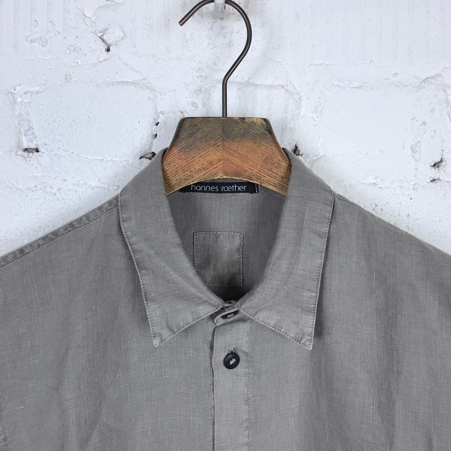 hannes roether | leinenhemd er29o.601 mesh cd - Image 2