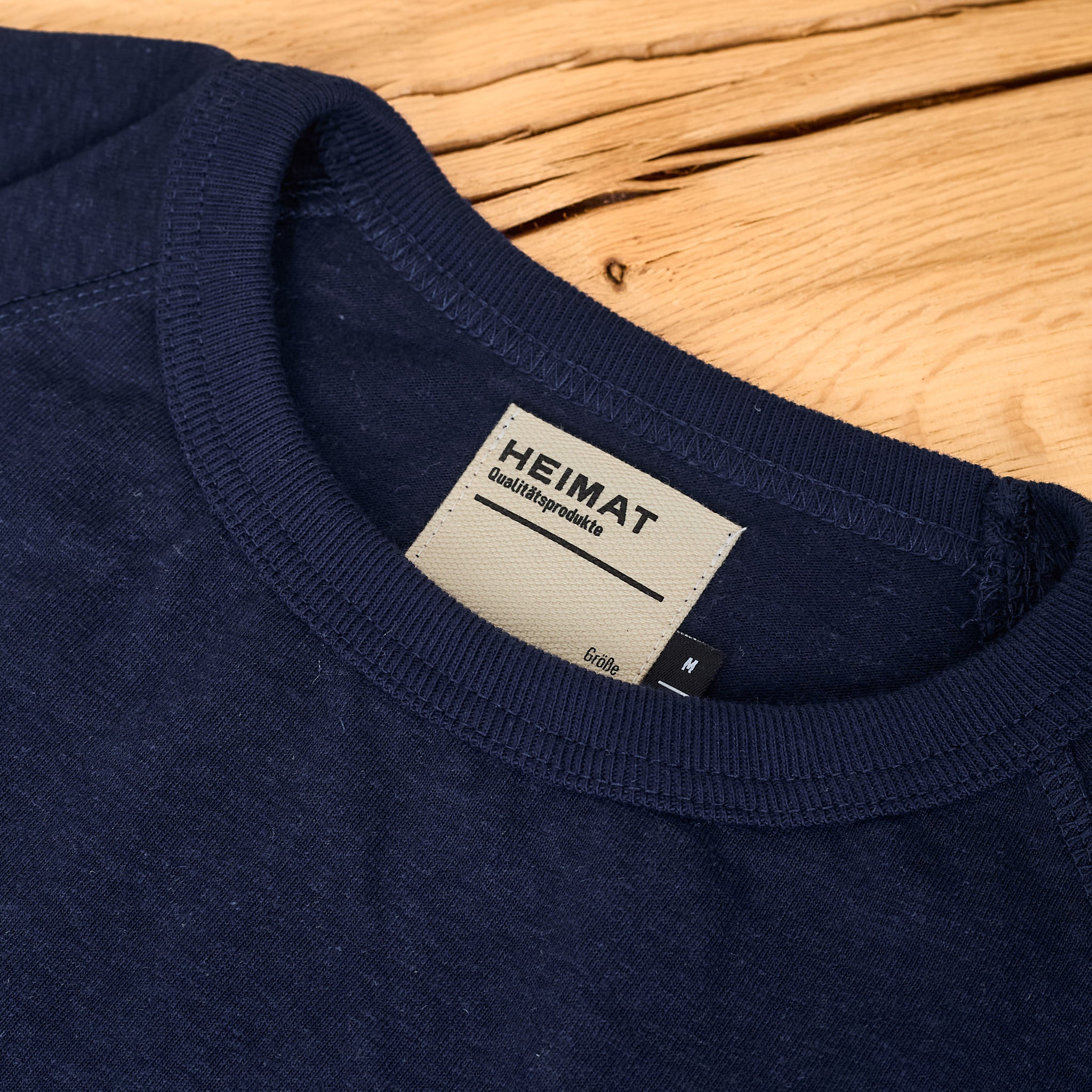 heimat textil | cotton hemp tee - ink - Image 4