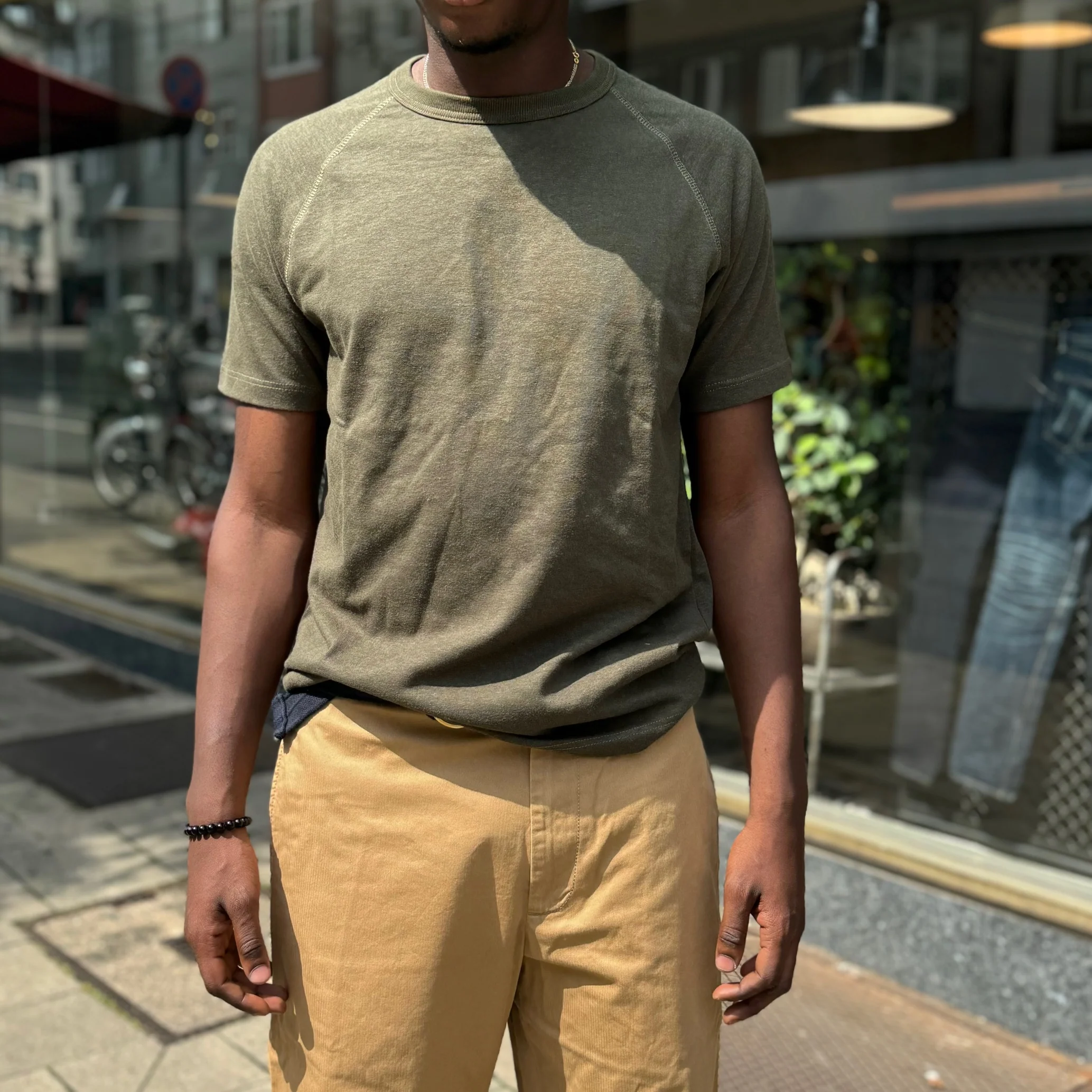 heimat textil | cotton hemp tee military green - Image 3