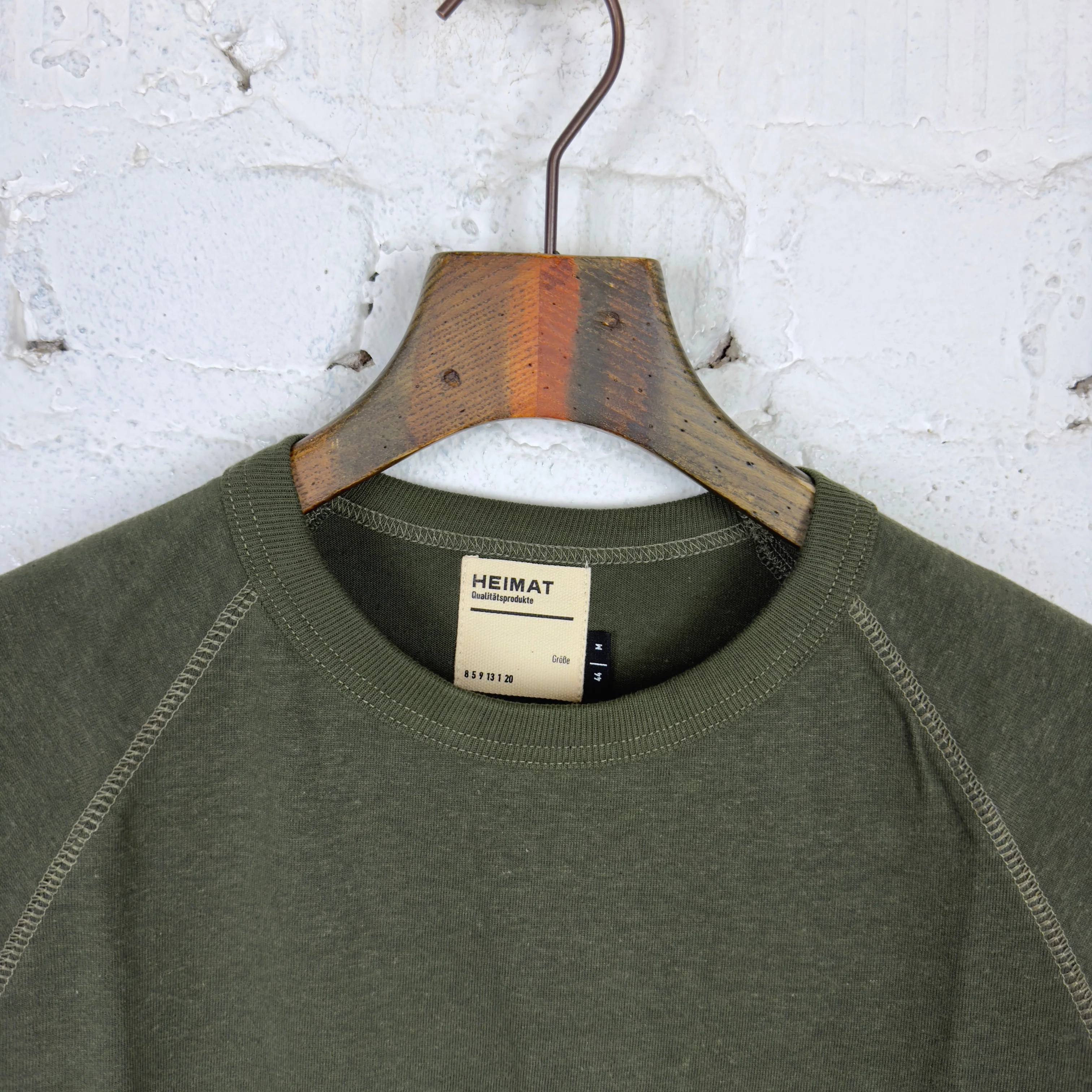 heimat textil | cotton hemp tee military green - Image 4