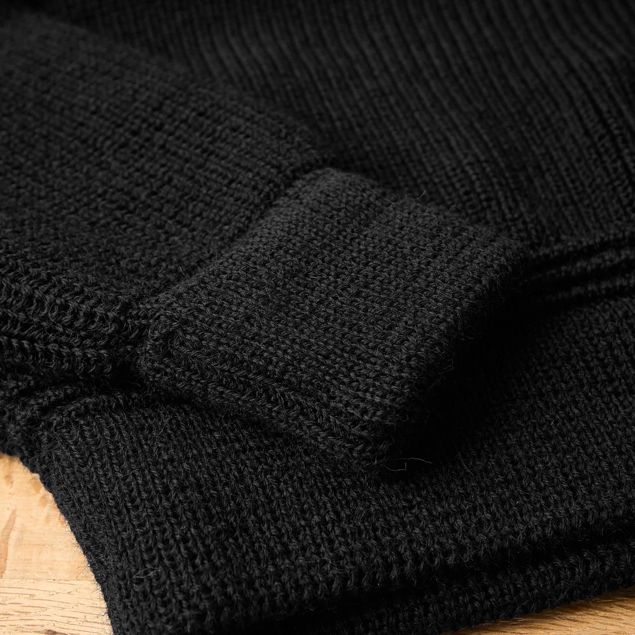 heimat textil | crew neck merino - black - Image 4