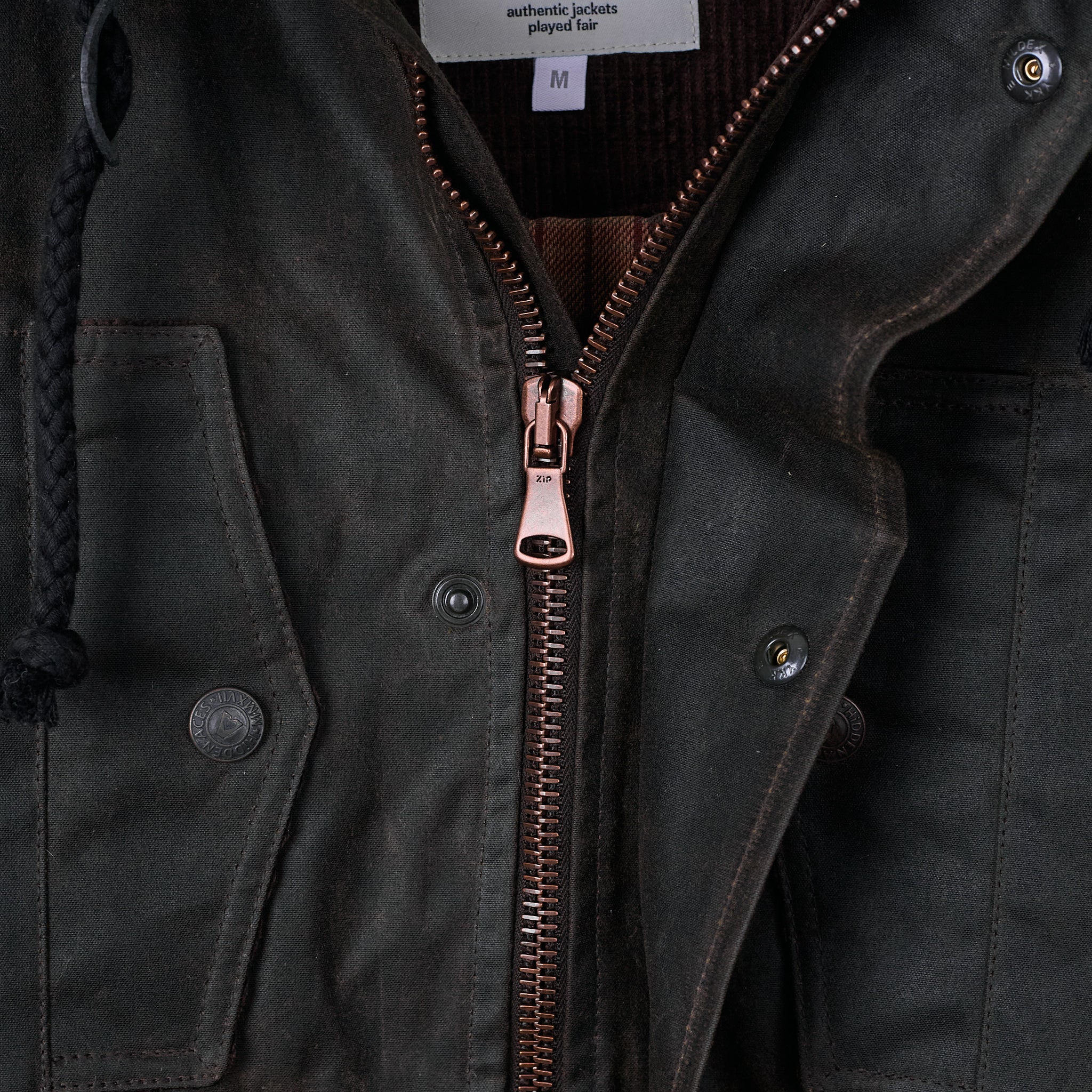 hidden aces | k1005 zephyr ii padded wax-parka - mocca - Image 5