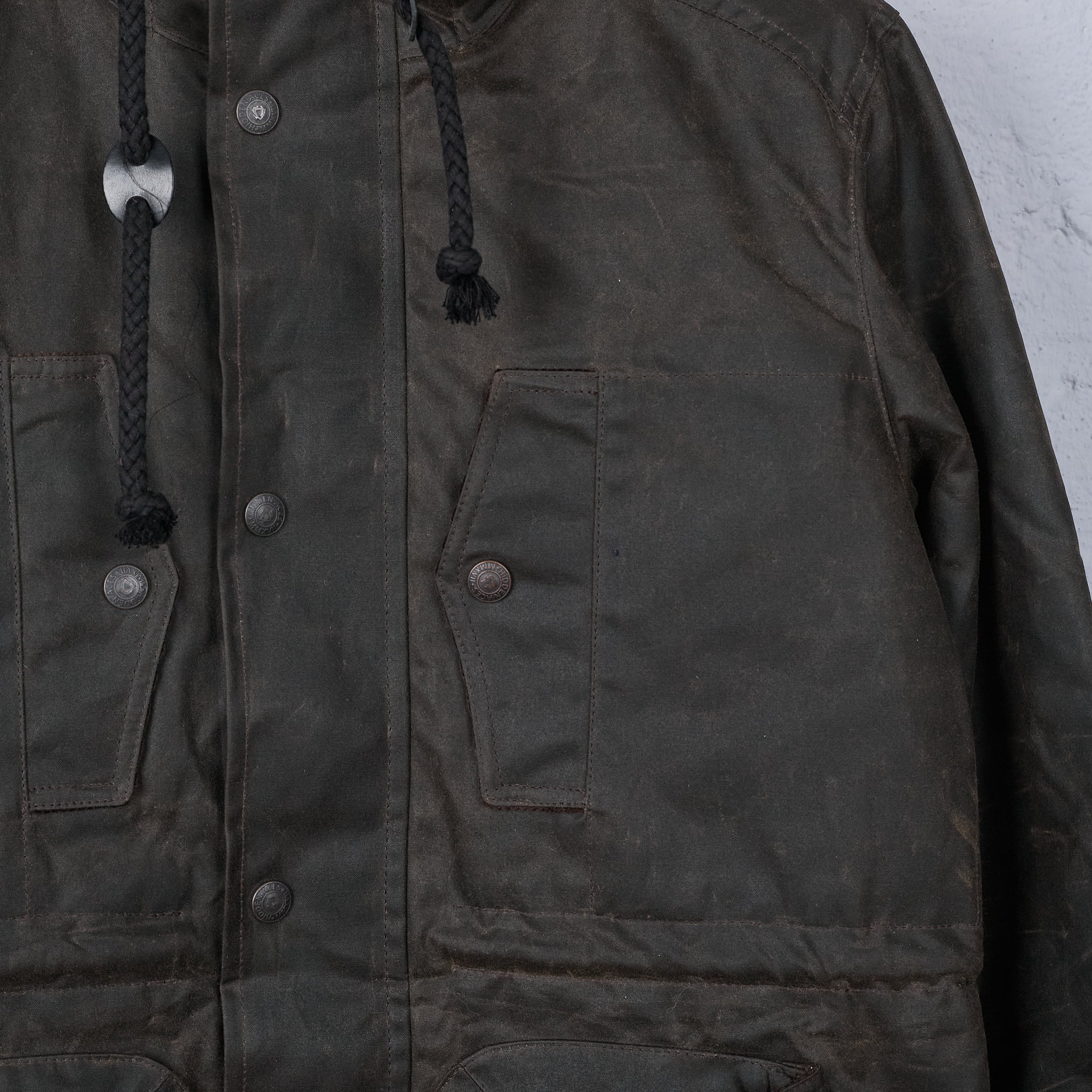 hidden aces | k1005 zephyr ii padded wax-parka - mocca - Image 6