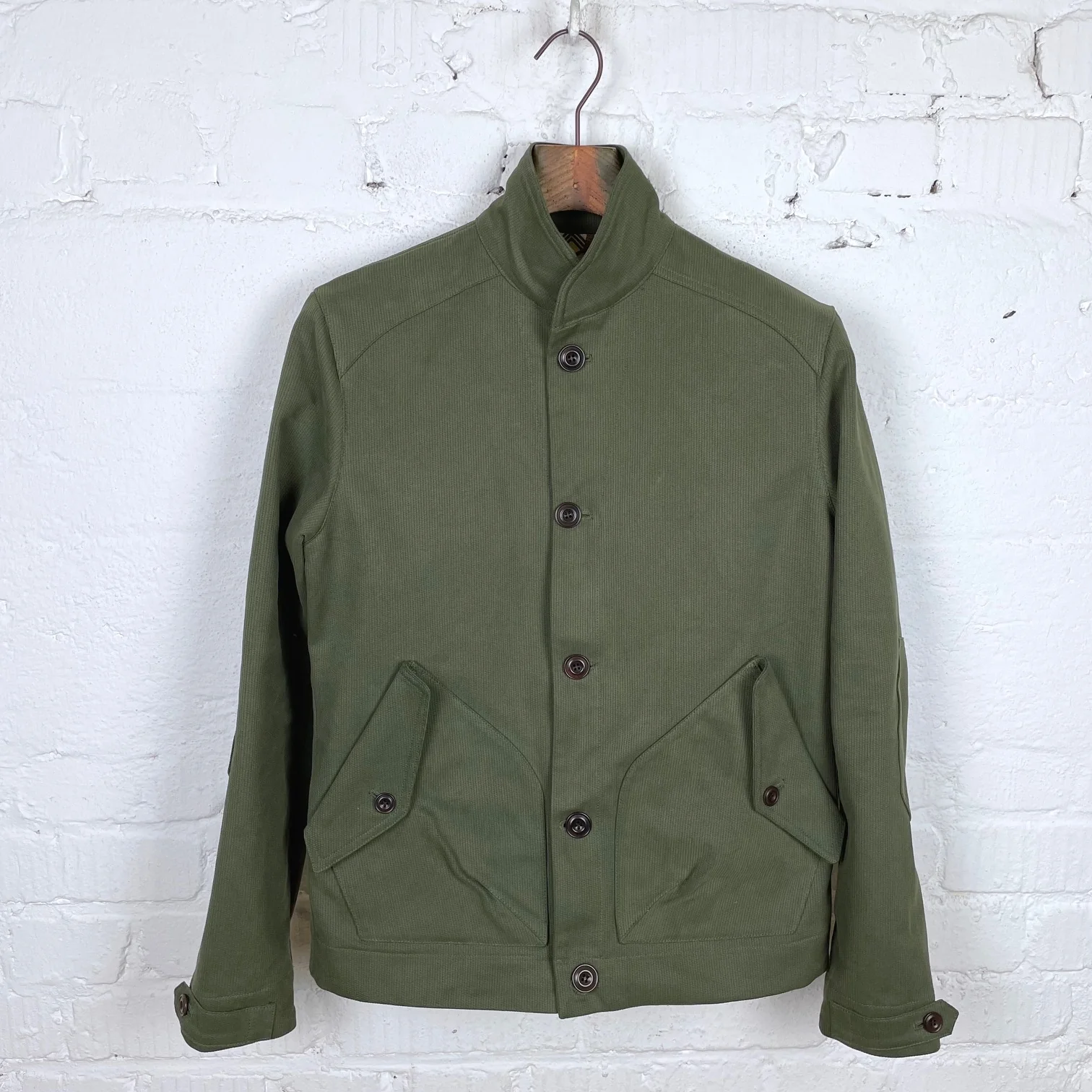 hidden aces x stuf|f | k5703 pollux 57s cossack style shirt jacket - olive - Image 7