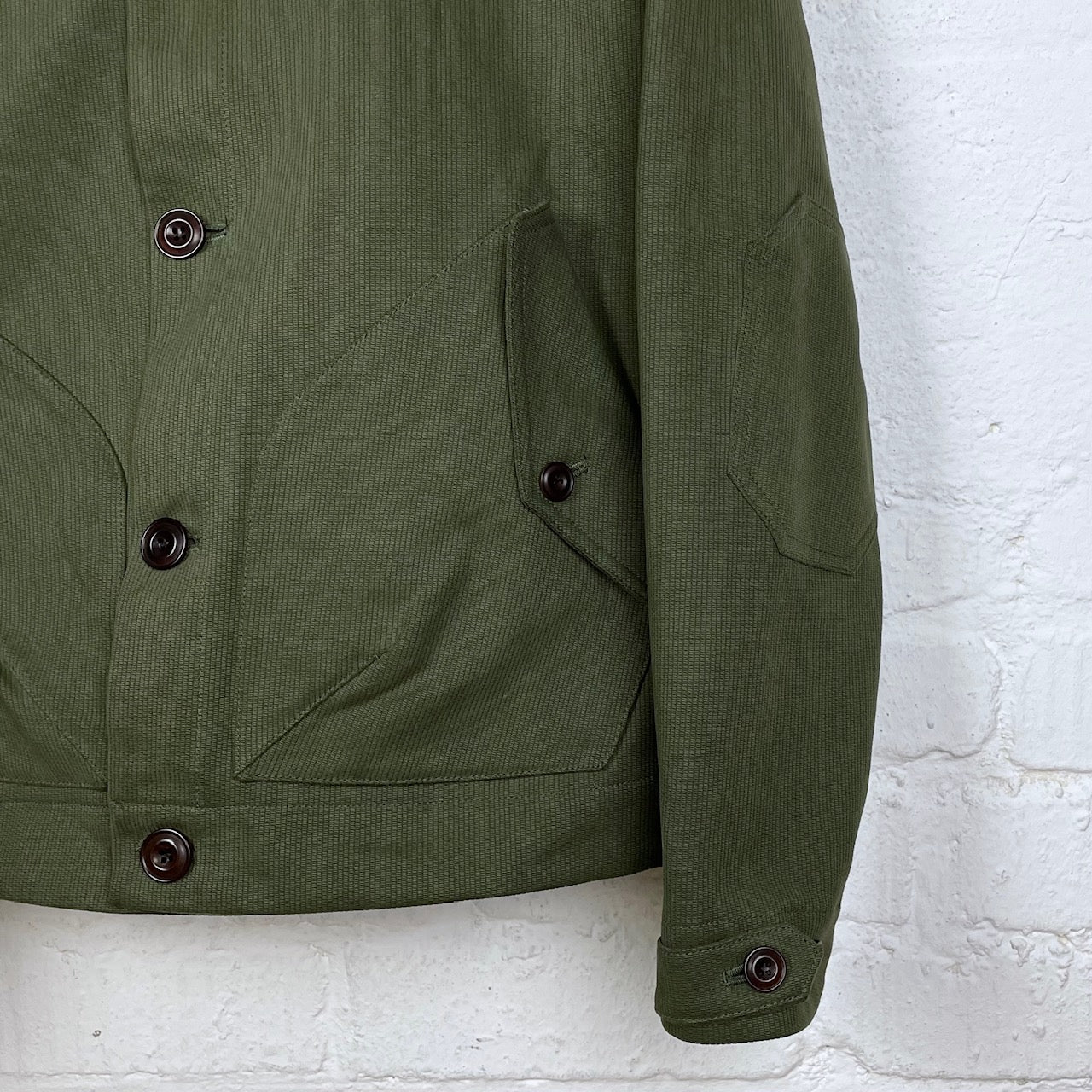 hidden aces x stuf|f | k5703 pollux 57s cossack style shirt jacket - olive - Image 9