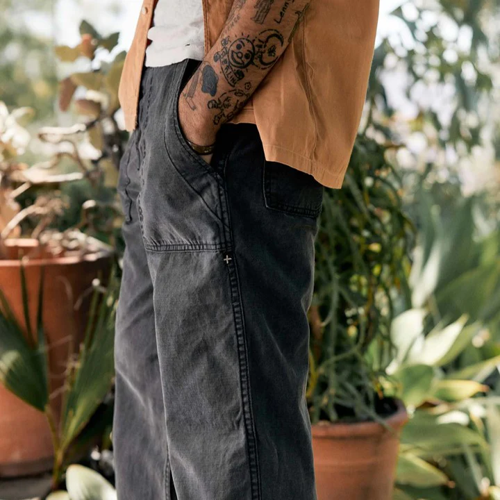 imogene + willie | oliver military trouser in black - Image 3