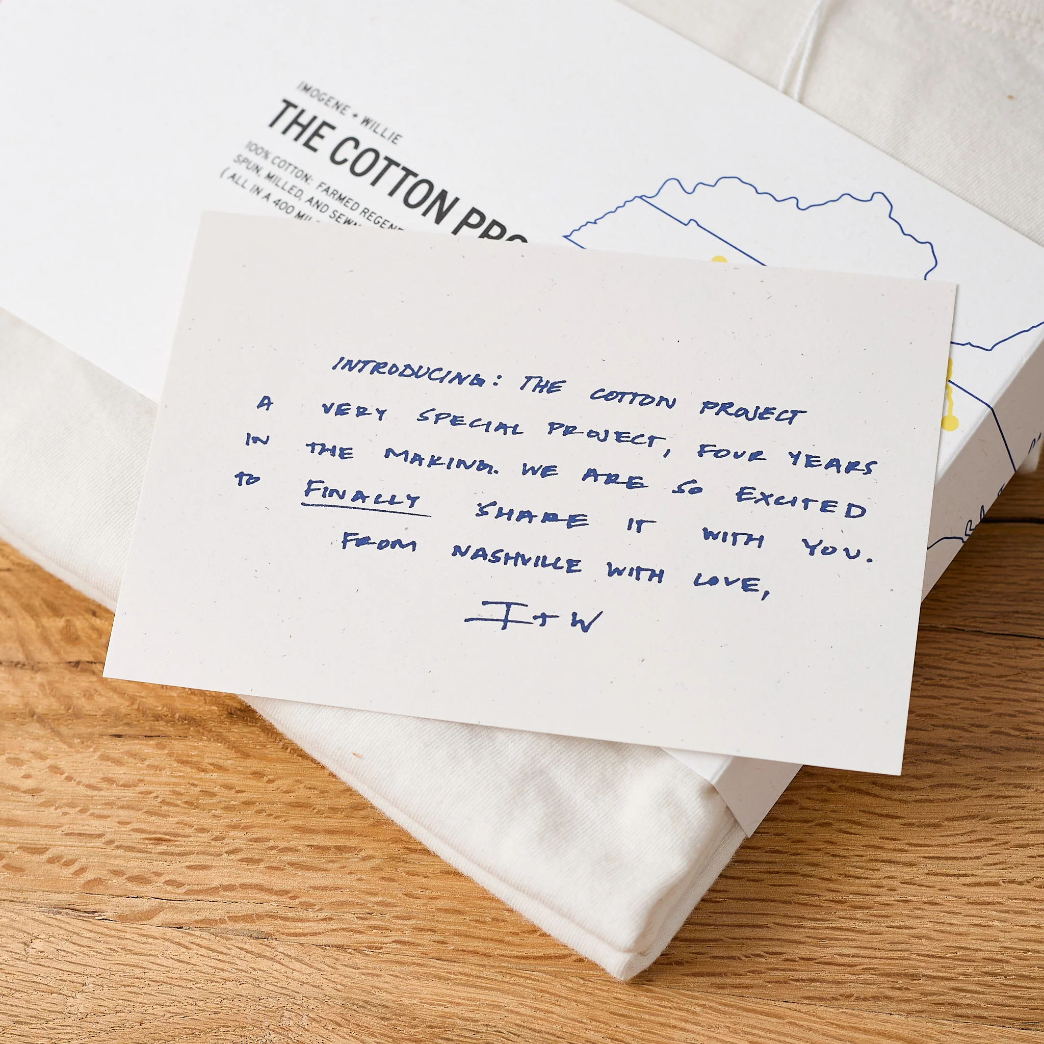 imogene + willie | the cotton project tee in vintage white (2-pack) - Image 6