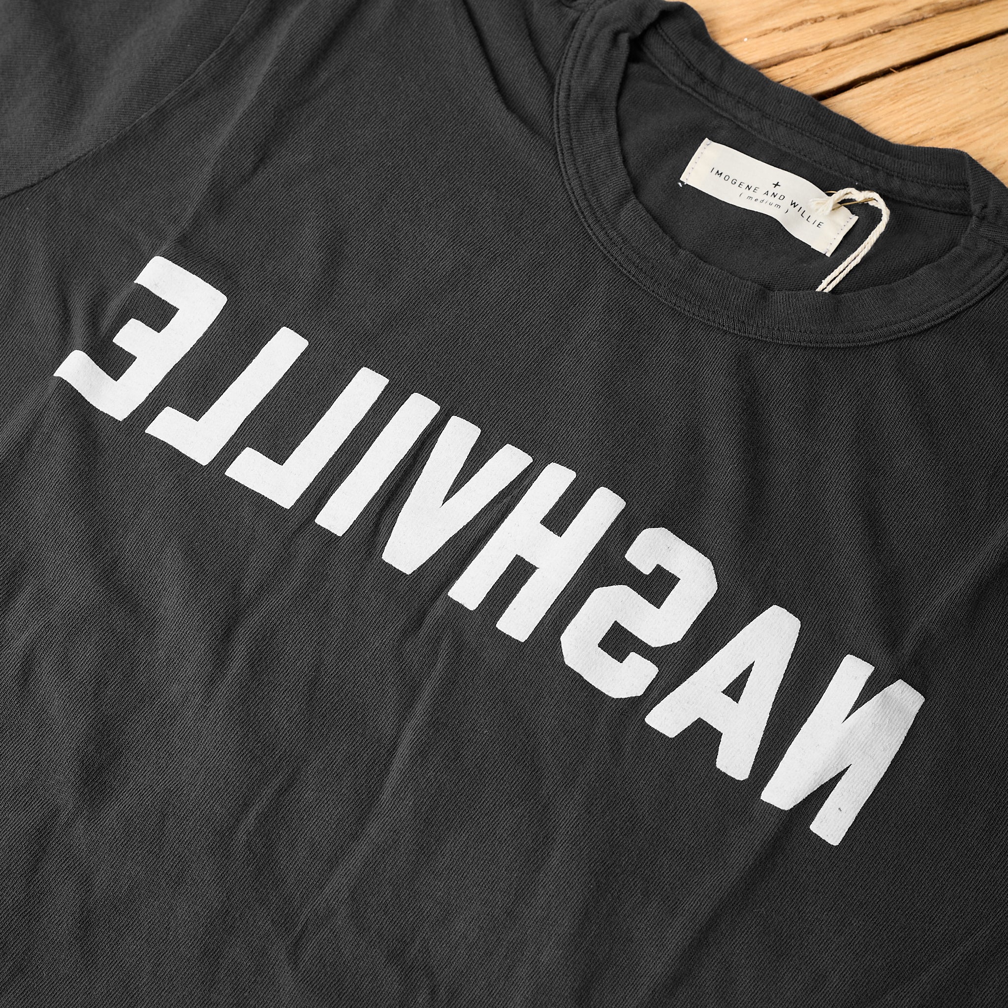 imogene + willie | the "nashville" tee in black - Image 2