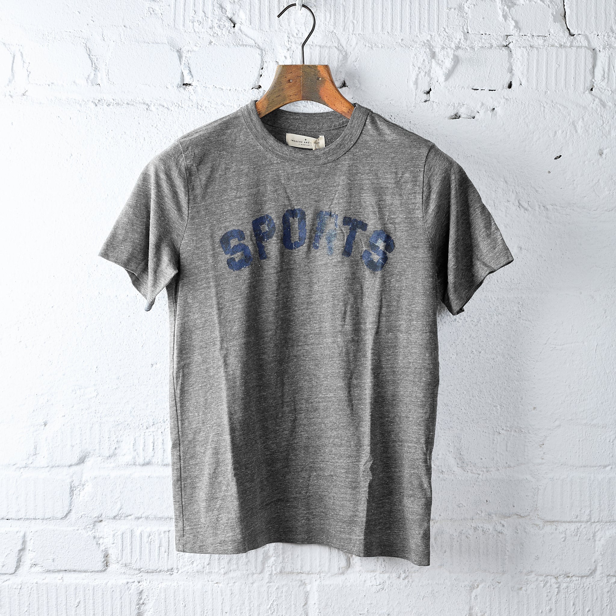 imogene + willie | the "sports" tee - heather grey