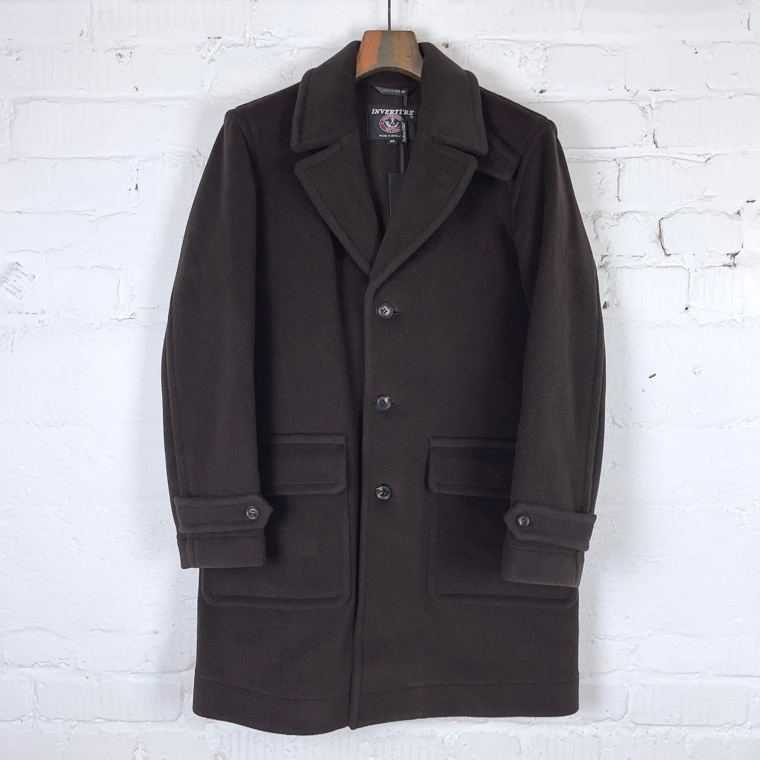 invertère | chester coat - brown