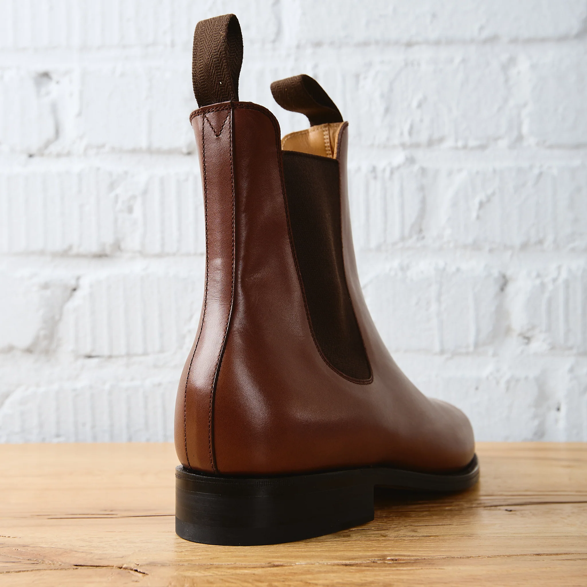 j.m. weston | chelsea boot tan boxcalf - Image 4