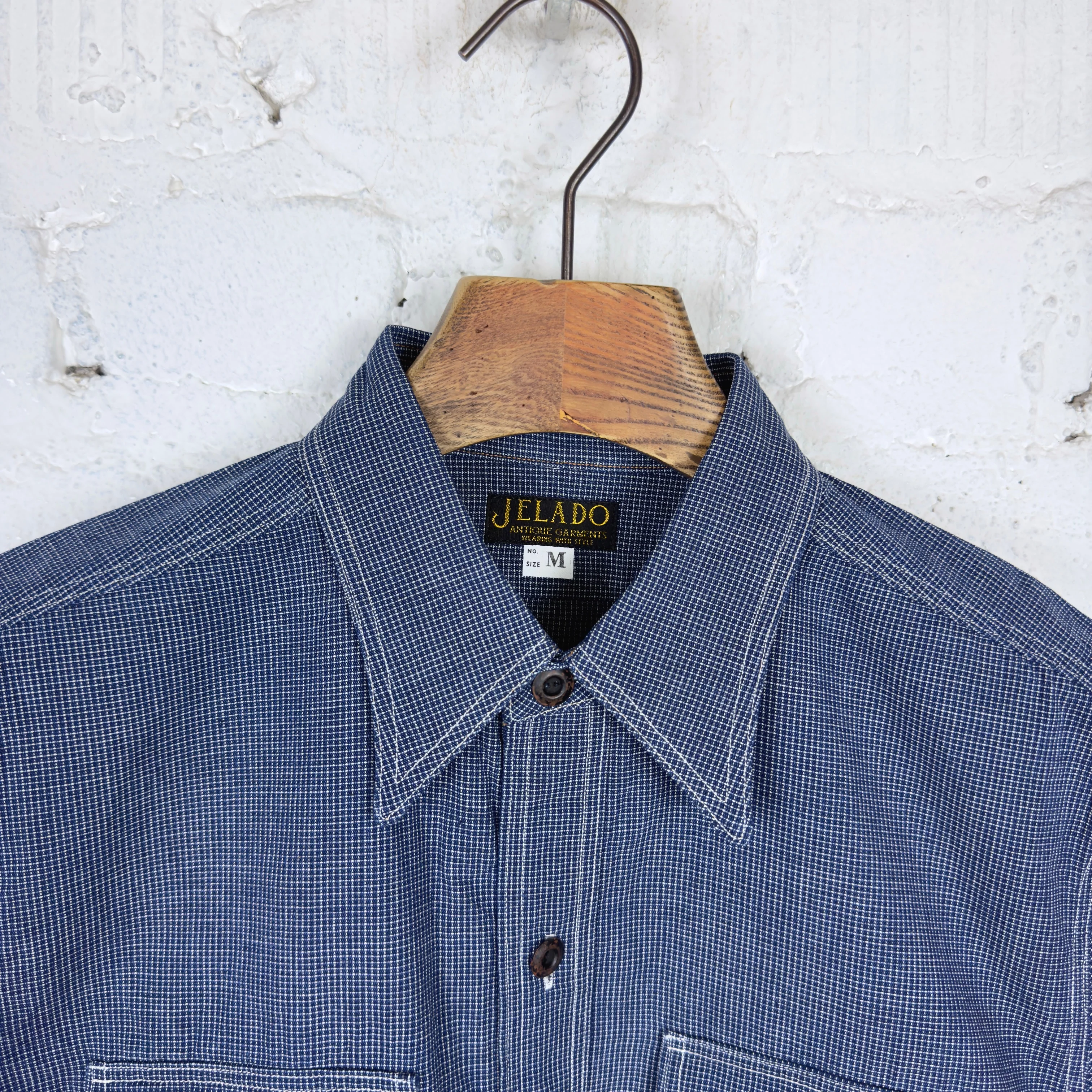 jelado | ag01105 pressman shirt indigo plaid - Image 2