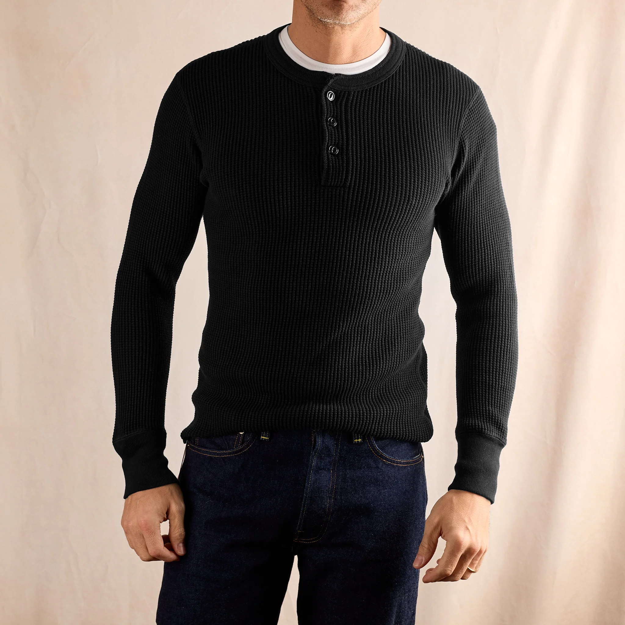 jelado | henley neck mega thermal - black - Image 2