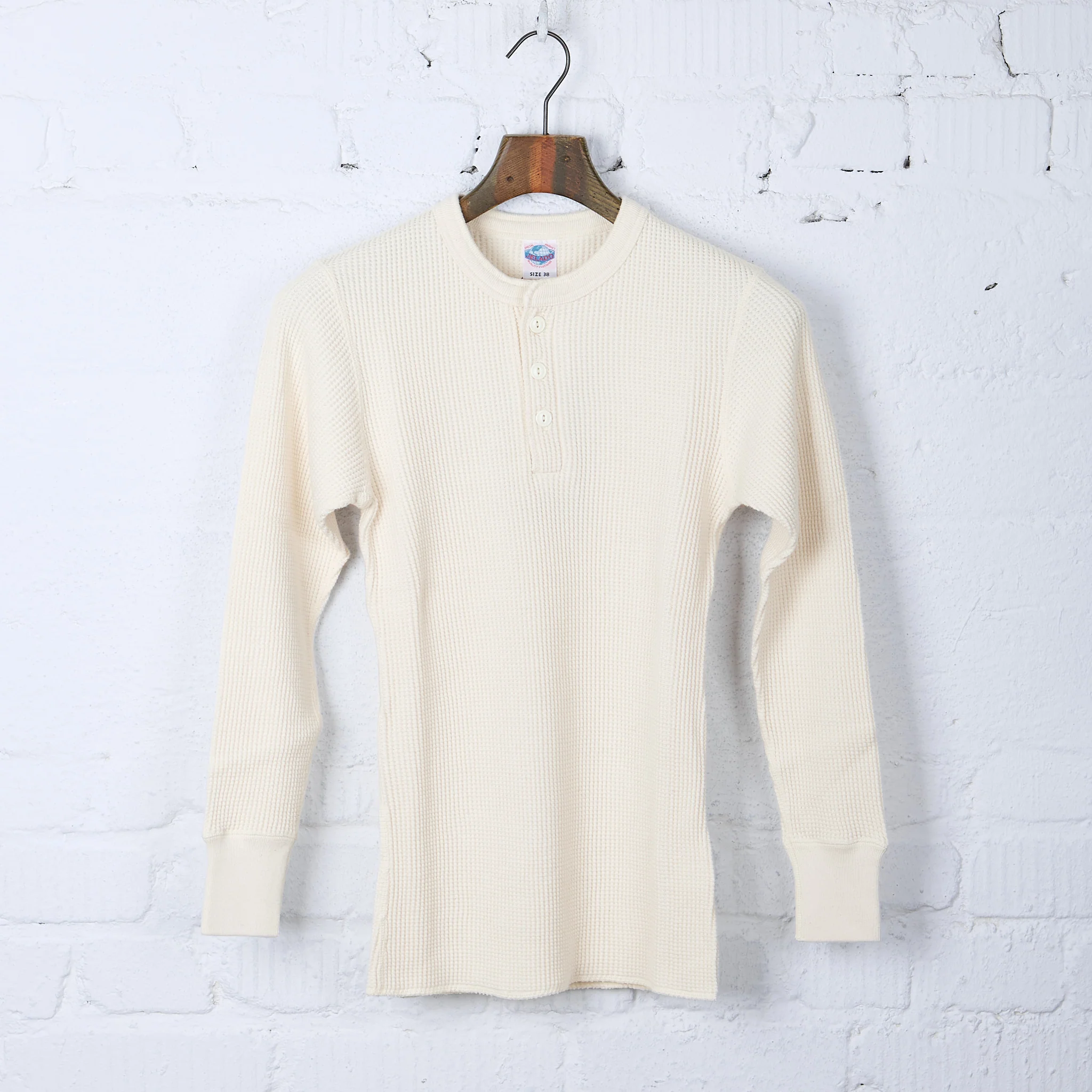 jelado | henley neck mega thermal - vanilla