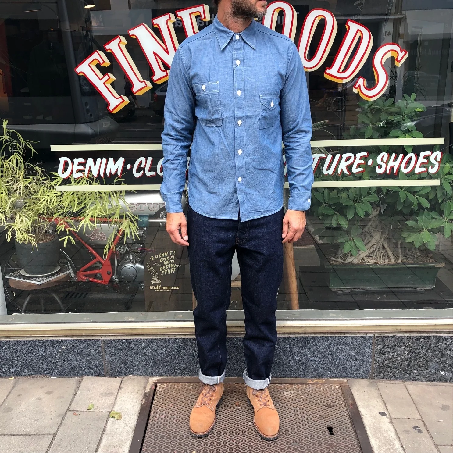 jelado | smoker shirt indigo - Image 3