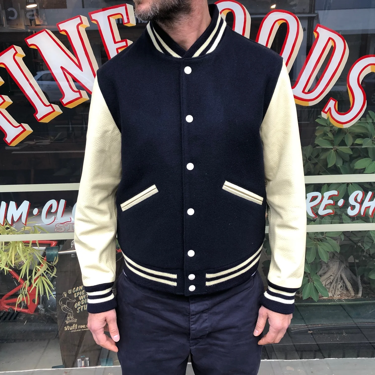 jelado | smoky joe plain deep navy x white cowhide - Image 3