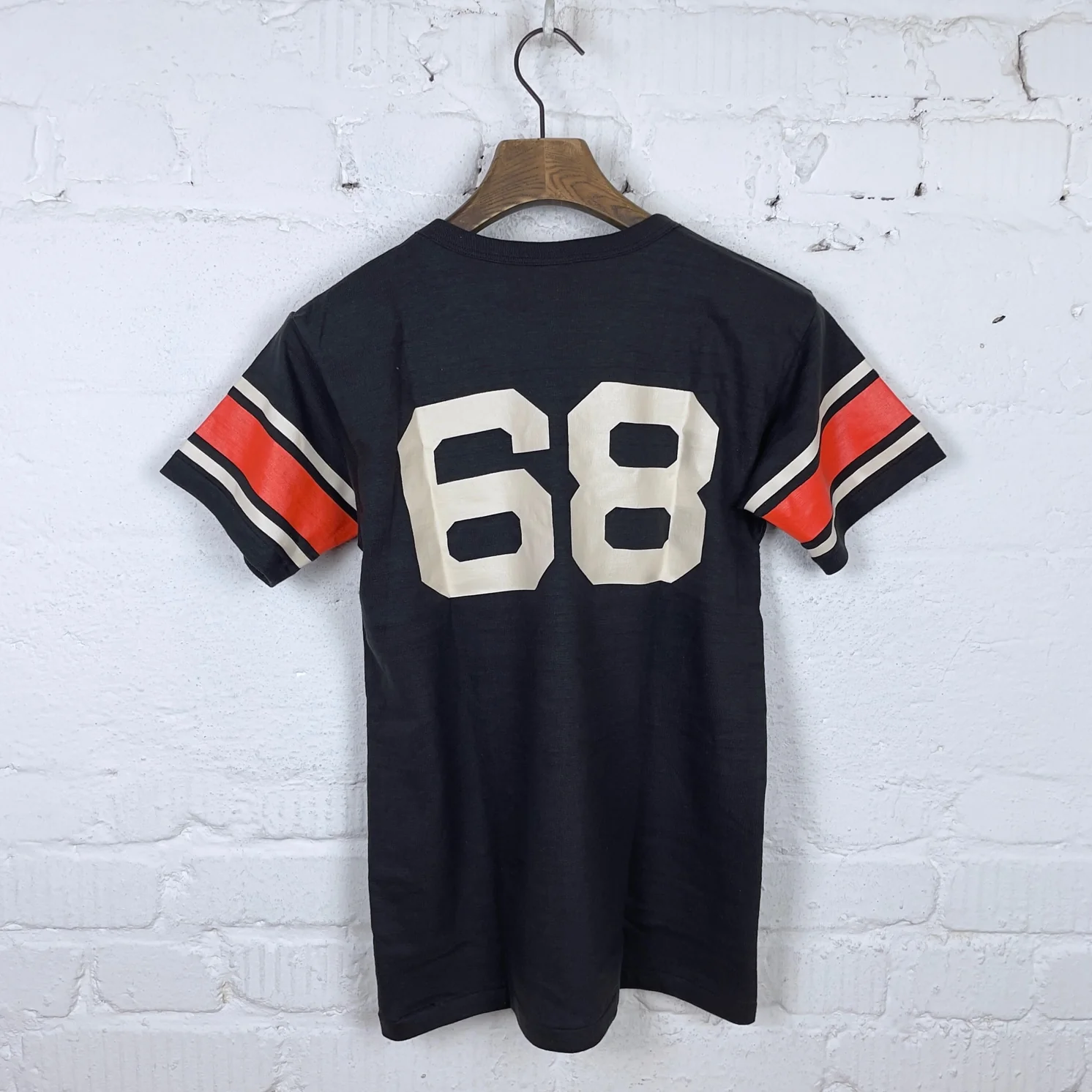 john gluckow by warehouse | jg-cs06 college store numbering t-shirt sumikuro (black) - Image 2