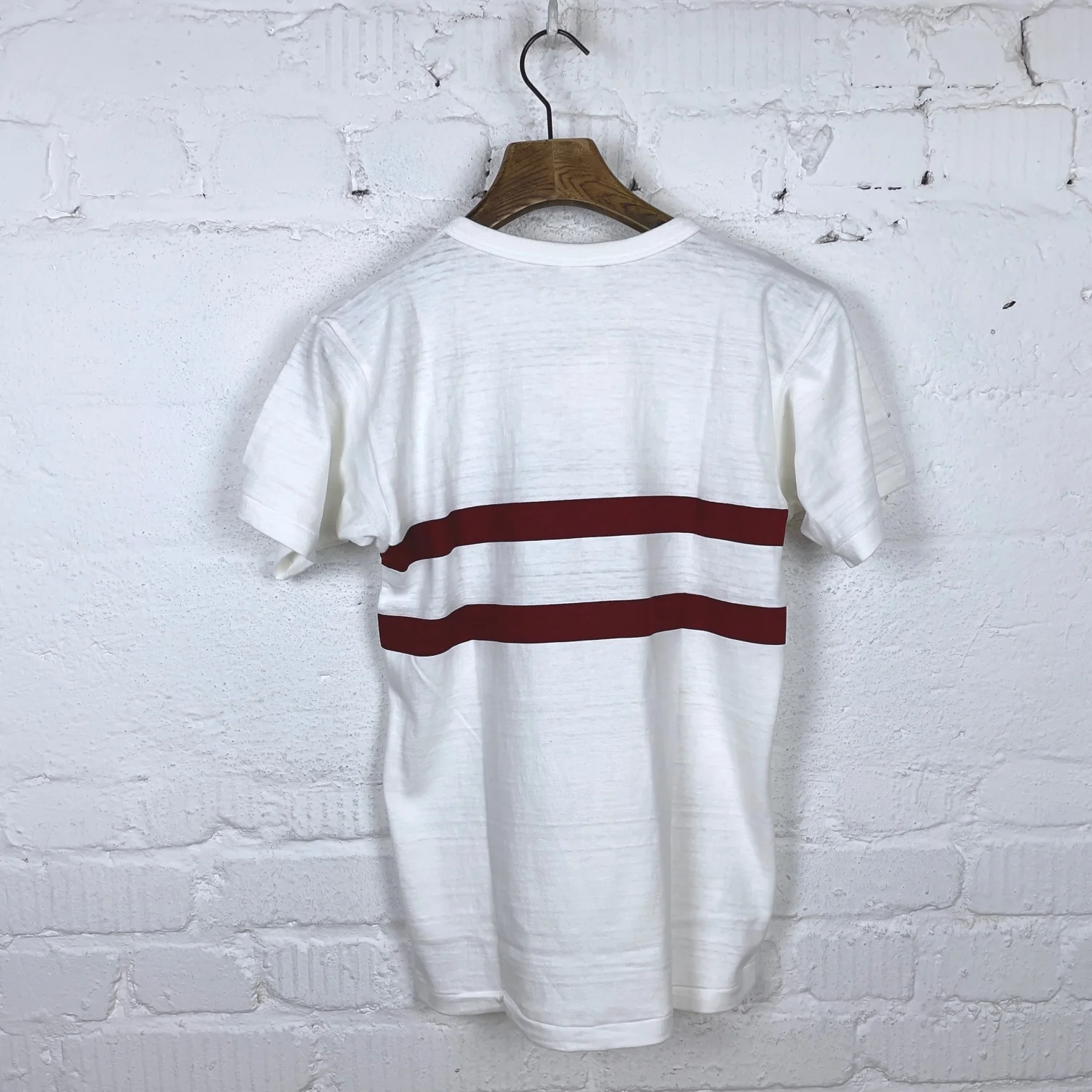 john gluckow by warehouse | jg-cs06 rowing t-shirt off-white - Image 3